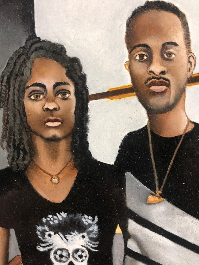 Beth Foley African American Gothic, Homage to Grant Wood