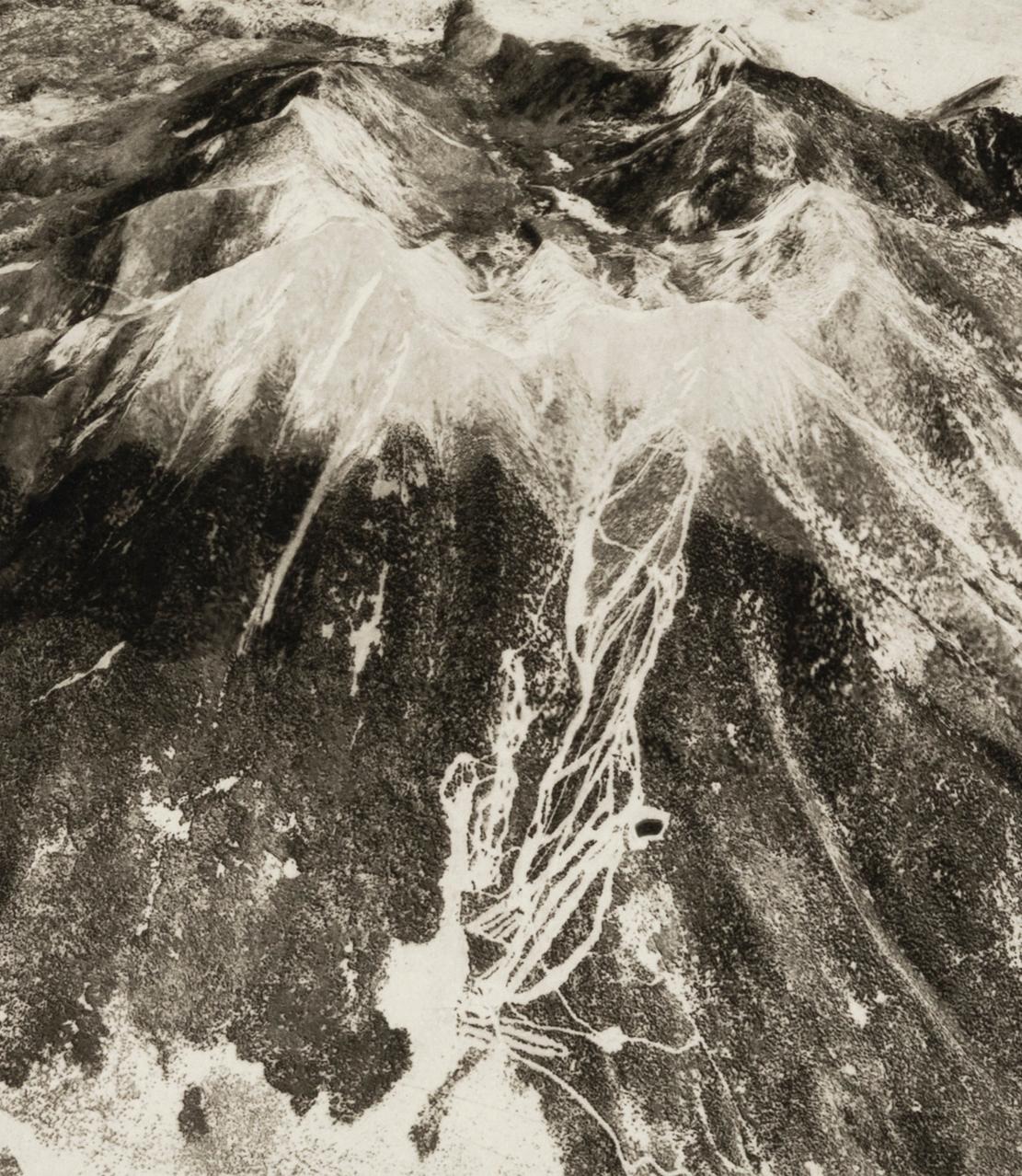 'Humphrey's Peak, Arizona' — from the series 'Axis Mundi', Contemporary - Beige Landscape Print by Beth Ganz