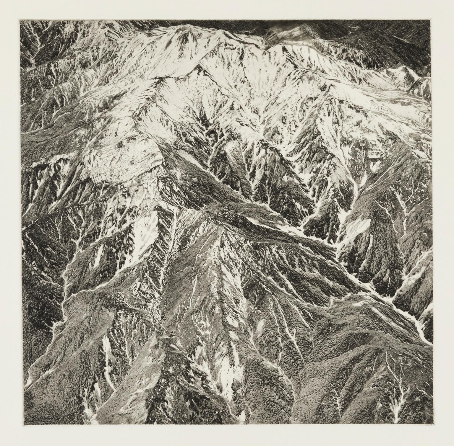 'Mount Haru, Japan' — from the series 'Axis Mundi', Contemporary - Print by Beth Ganz