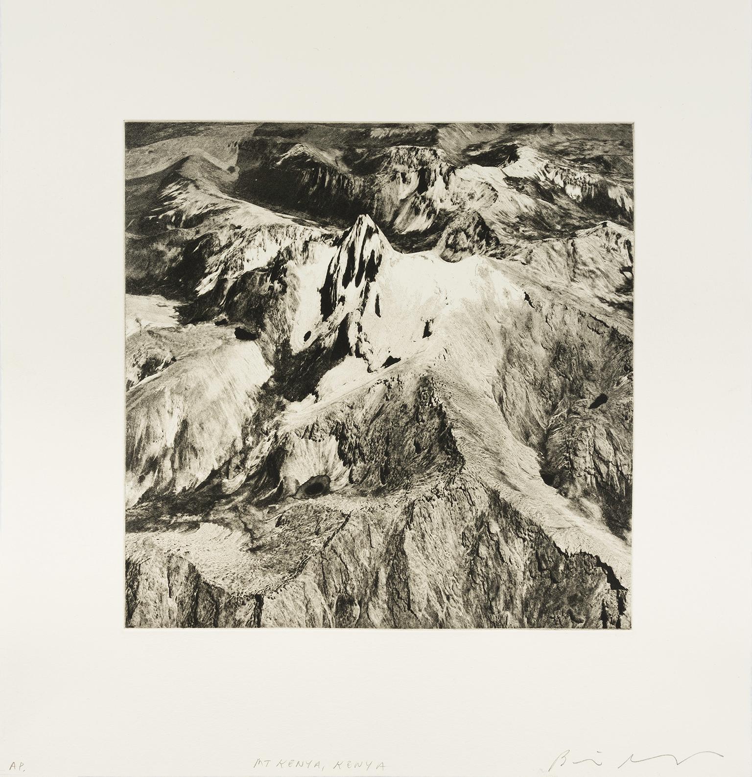 Beth Ganz Landscape Print - 'Mount Kenya, Kenya' — from the series 'Axis Mundi', Contemporary