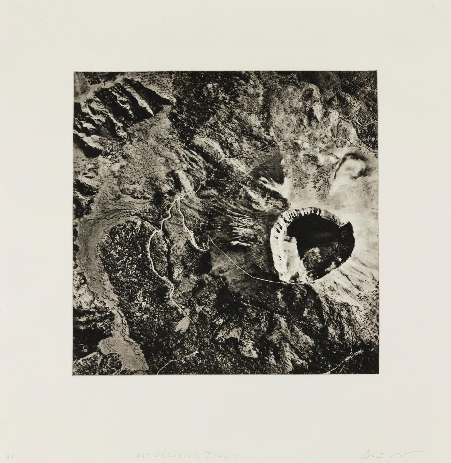 Beth Ganz Landscape Print – Der Vesuv, Italien" - aus der Serie "Axis Mundi", Contemporary