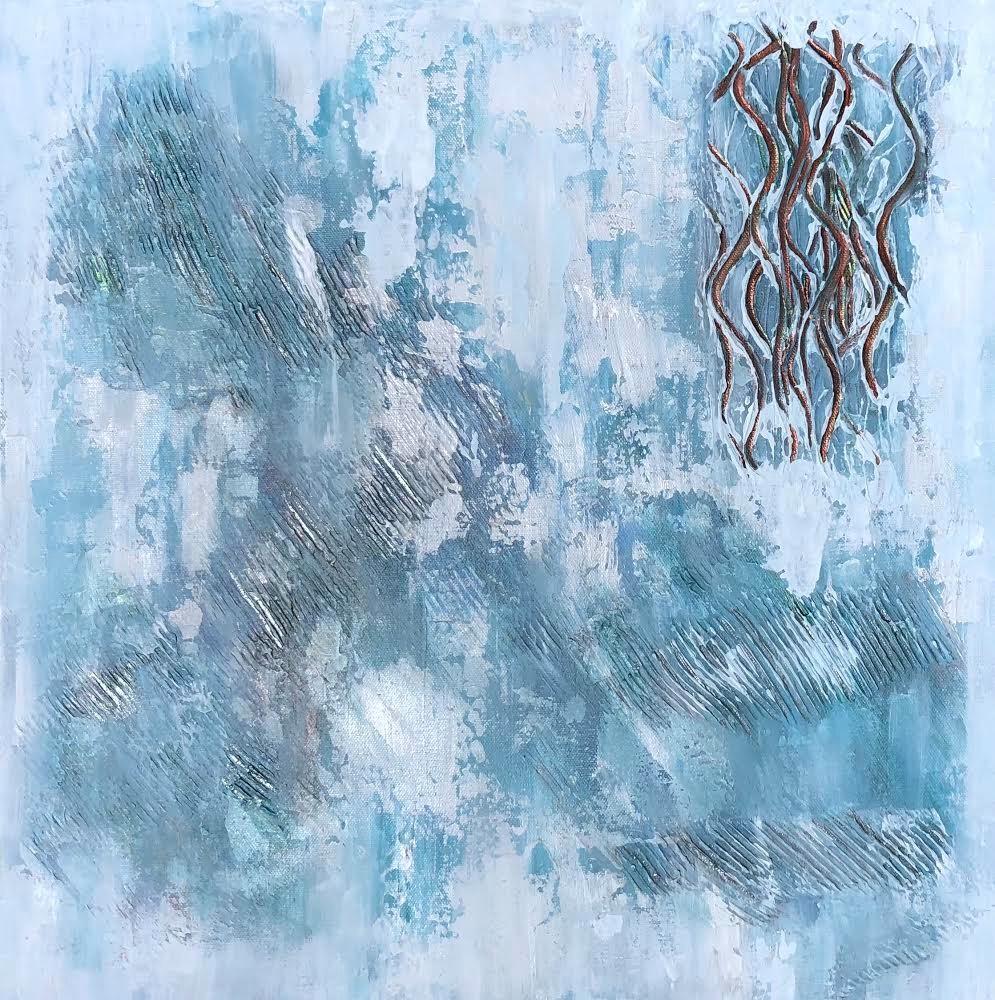 Beth Kane Abstract Painting - "Old Entanglements"