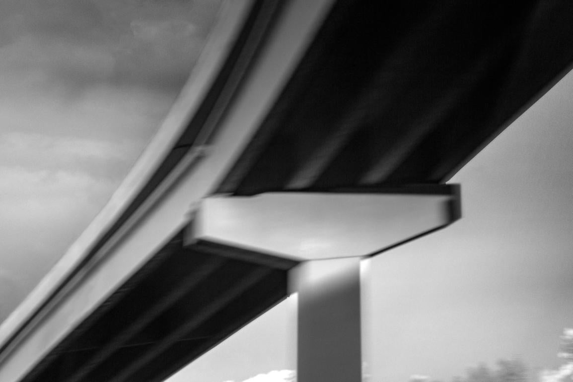 Beth Lilly Landscape Photograph - "Rising Sun" - black & white photography - transportation - snapshot