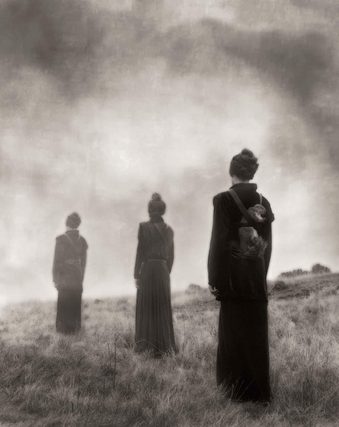 Beth Moon Black and White Photograph -  Three Figures