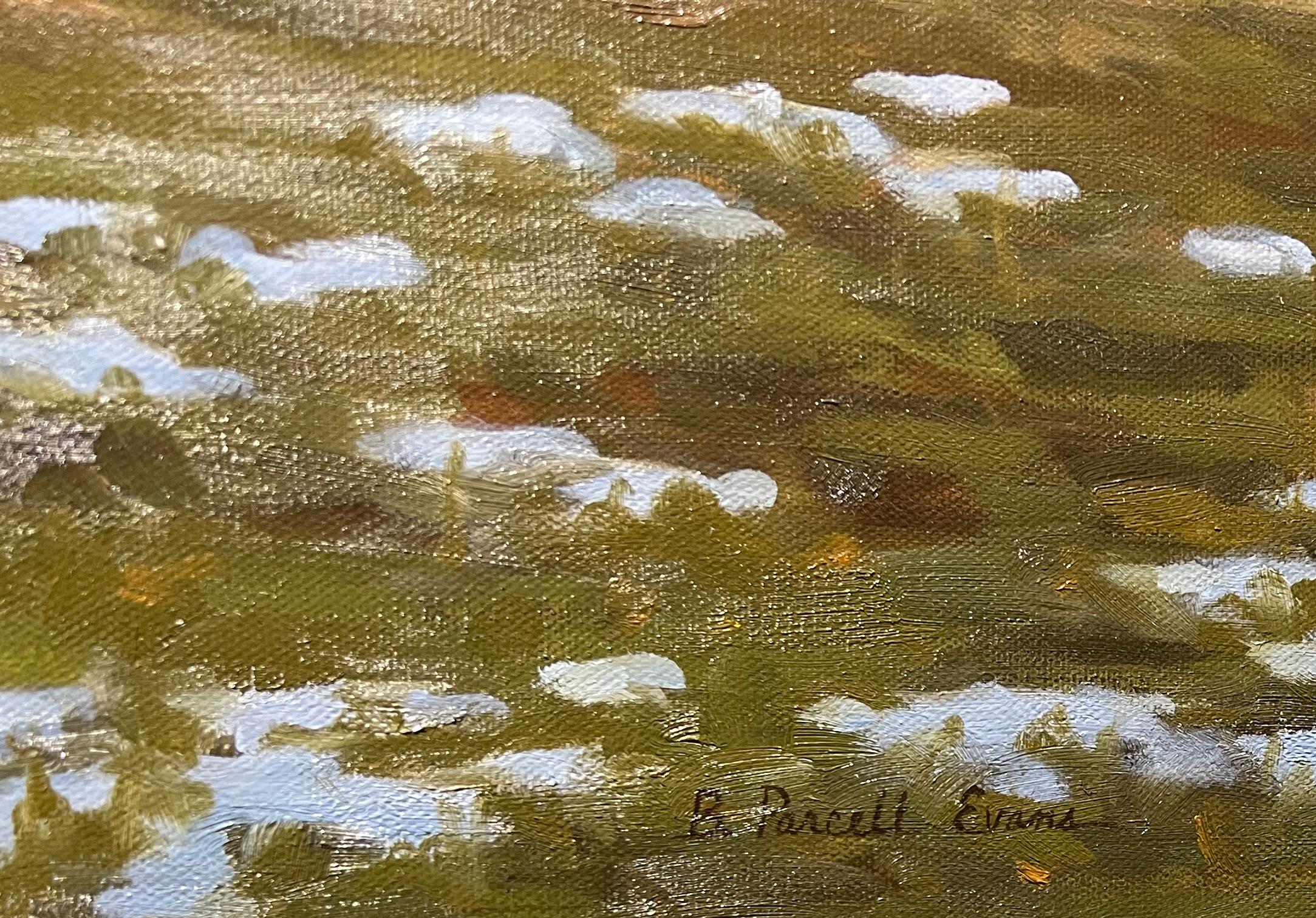 Beth Parcell, „Januar Dawn“, 24x36 Schneewittchen-Winterlandschaft, Ölgemälde  im Angebot 2