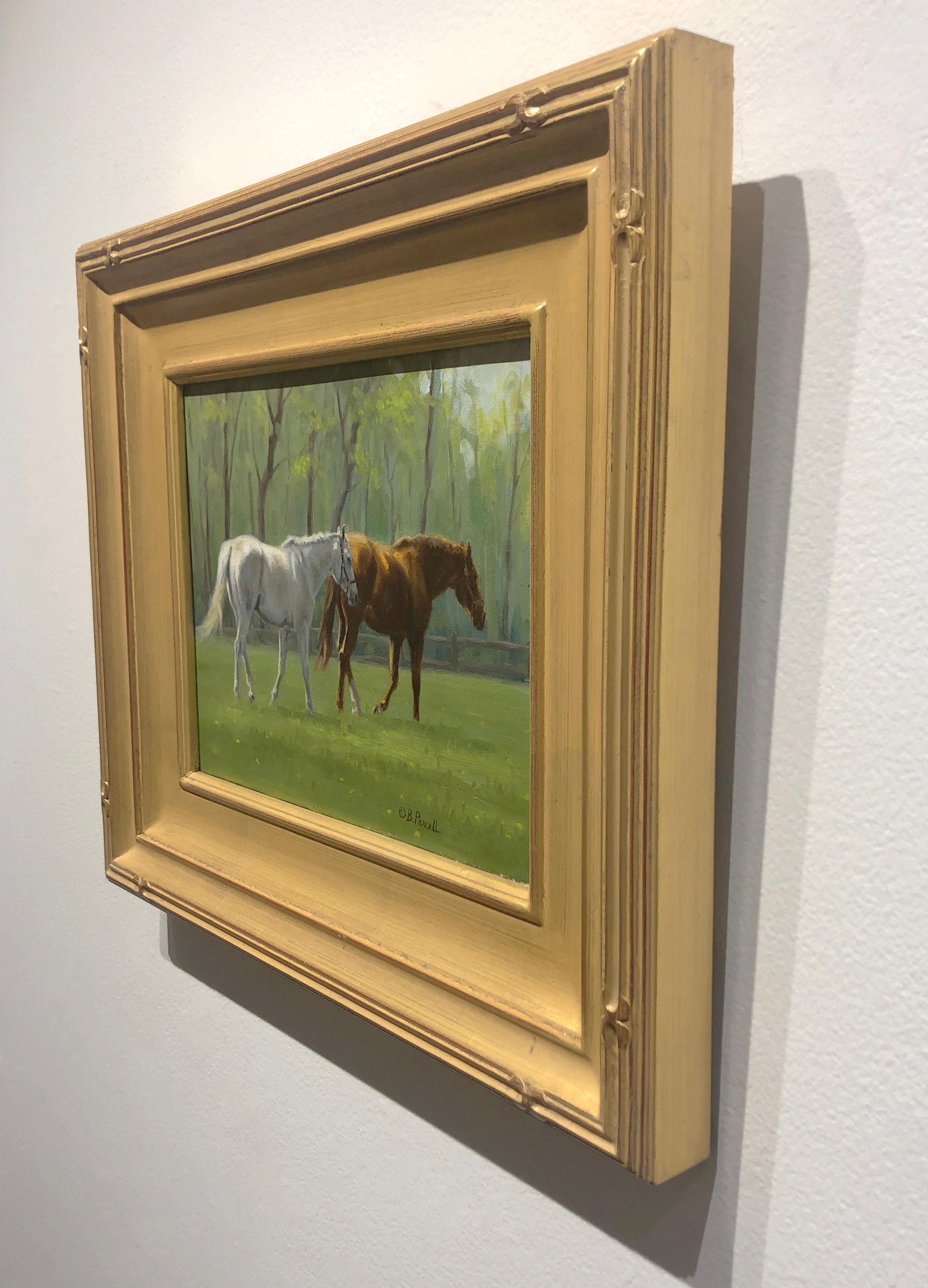horse scenery painting