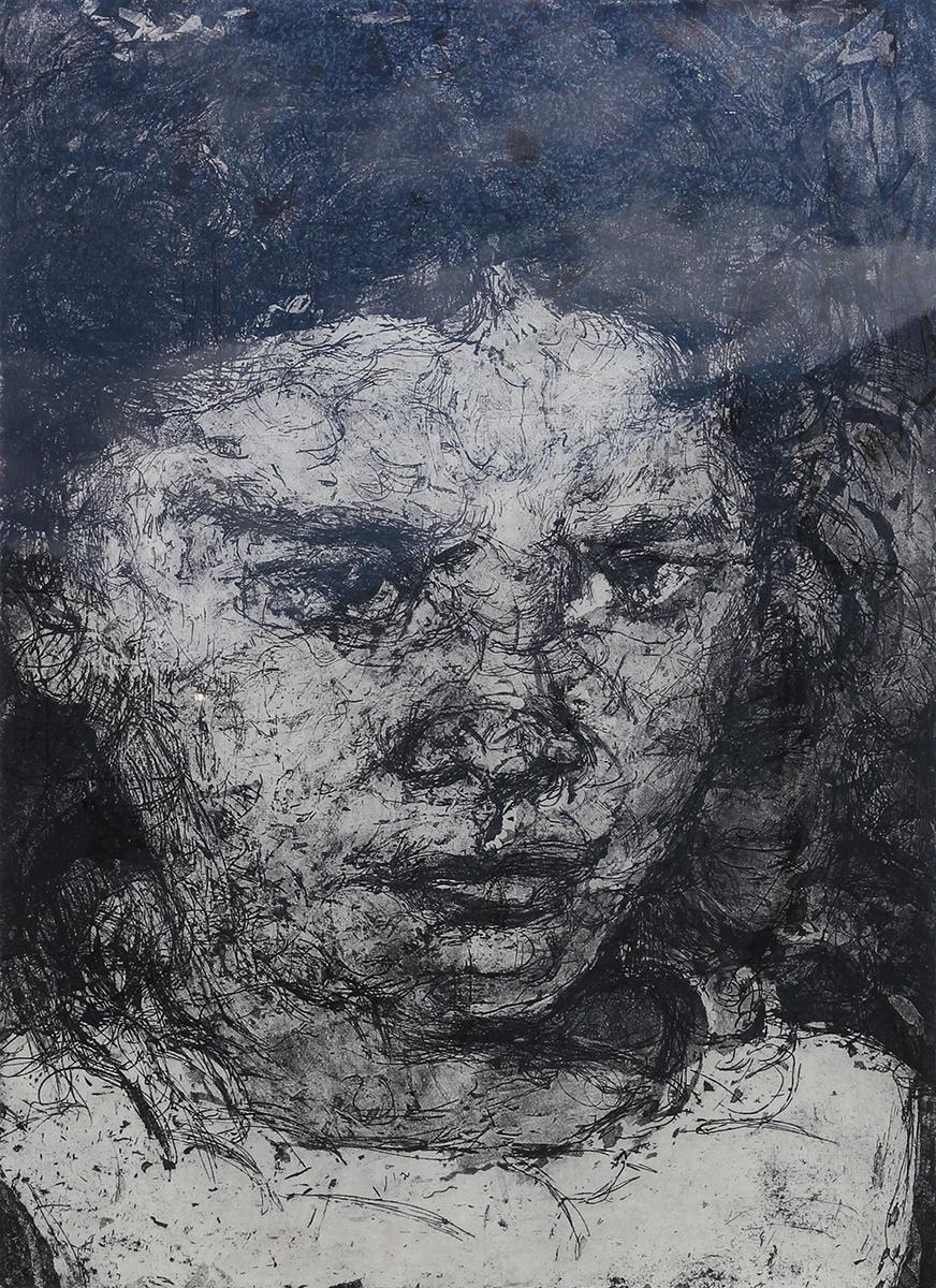 Impression figurative en noir et blanc d'une femme 9/20 en vente 1