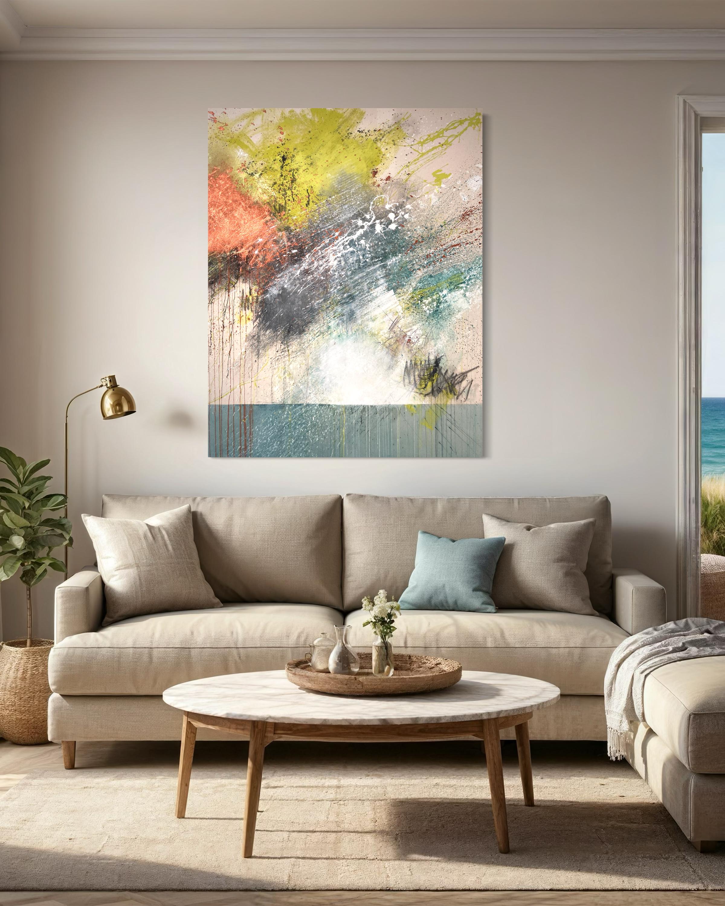 A New Day - Pittura astratta contemporanea - Painting di Beth Shields