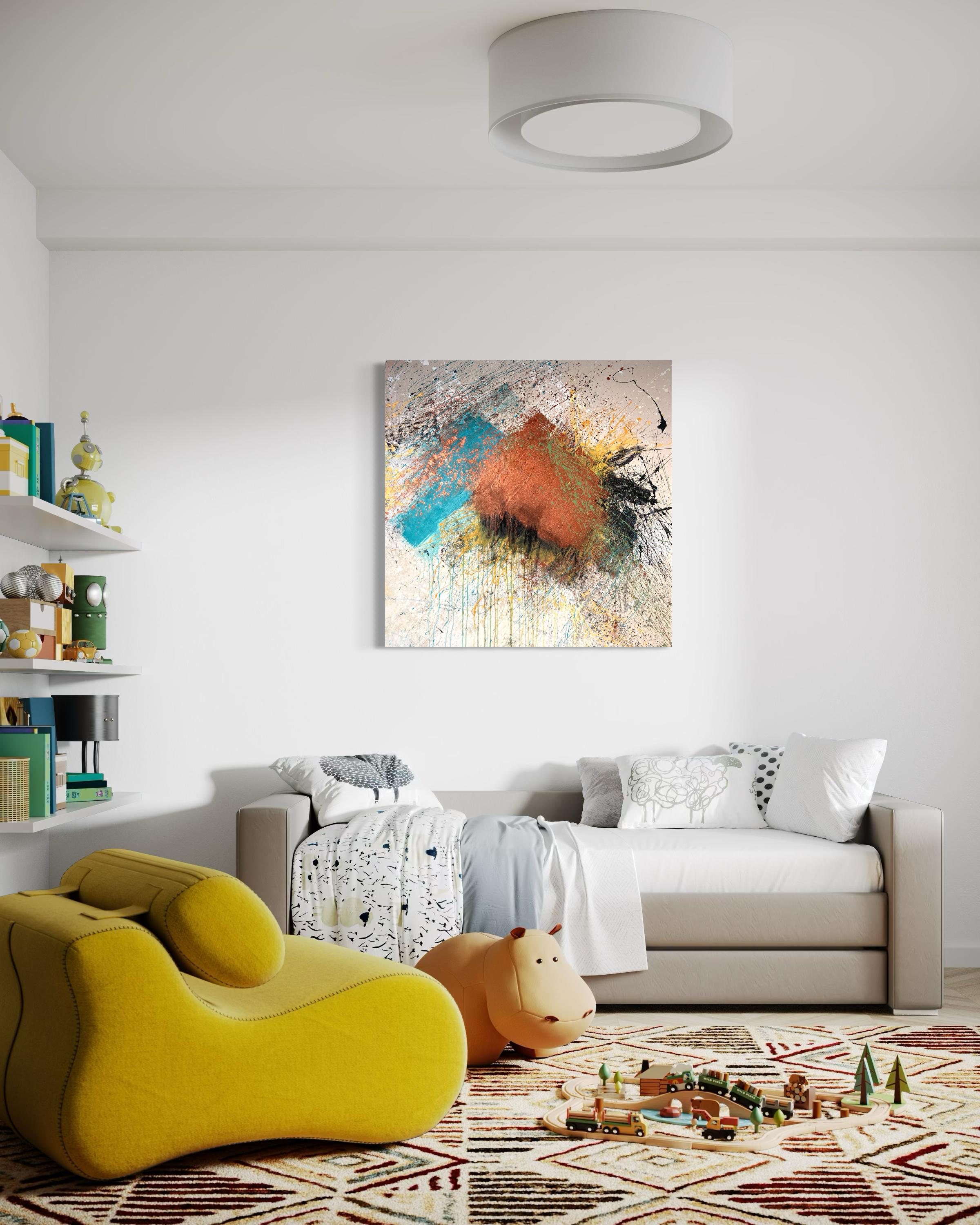 Don't Go Breakin My Heart - Pittura astratta contemporanea - Painting di Beth Shields