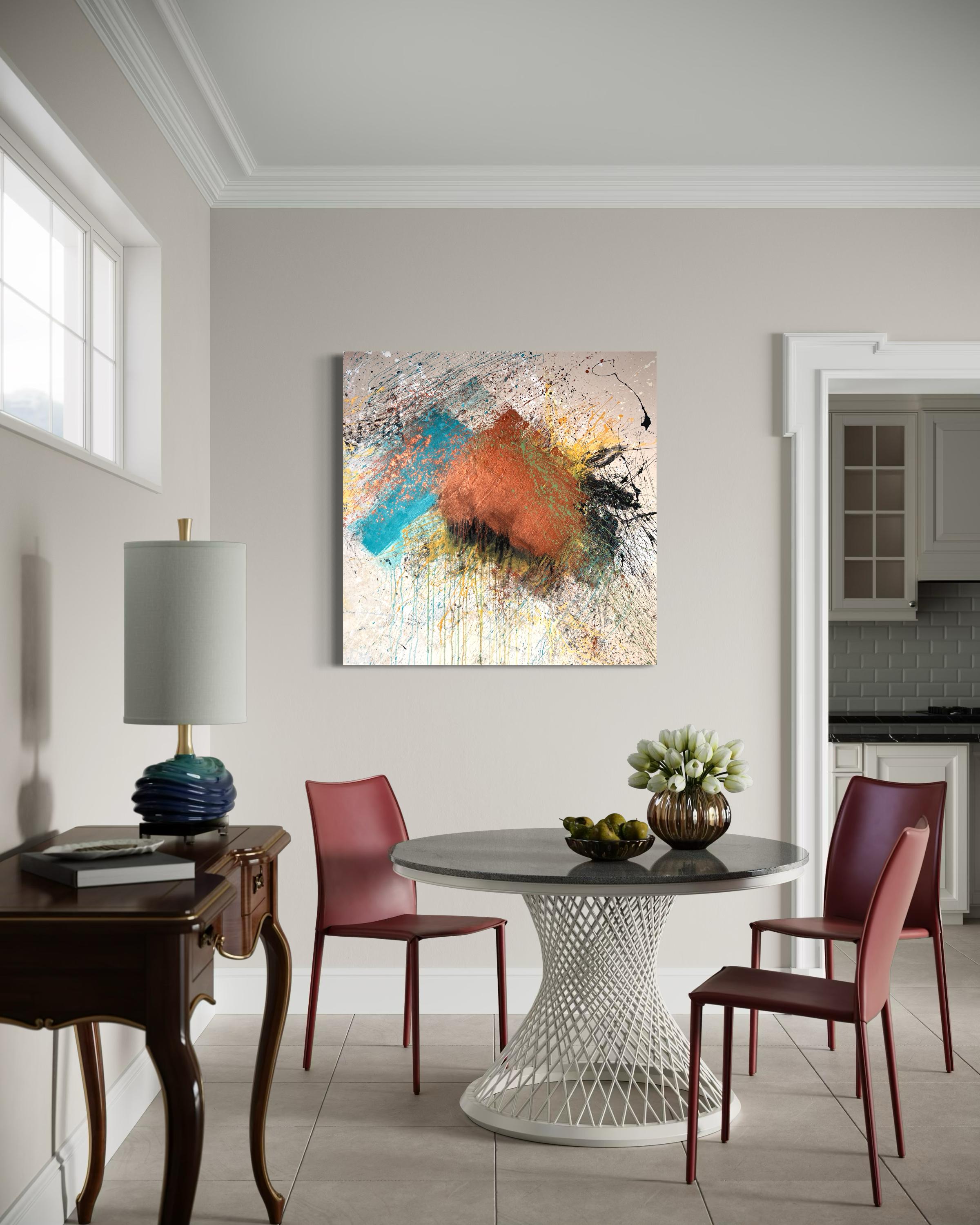 Don’t Go Breakin My Heart - Contemporary Abstract Painting For Sale 1
