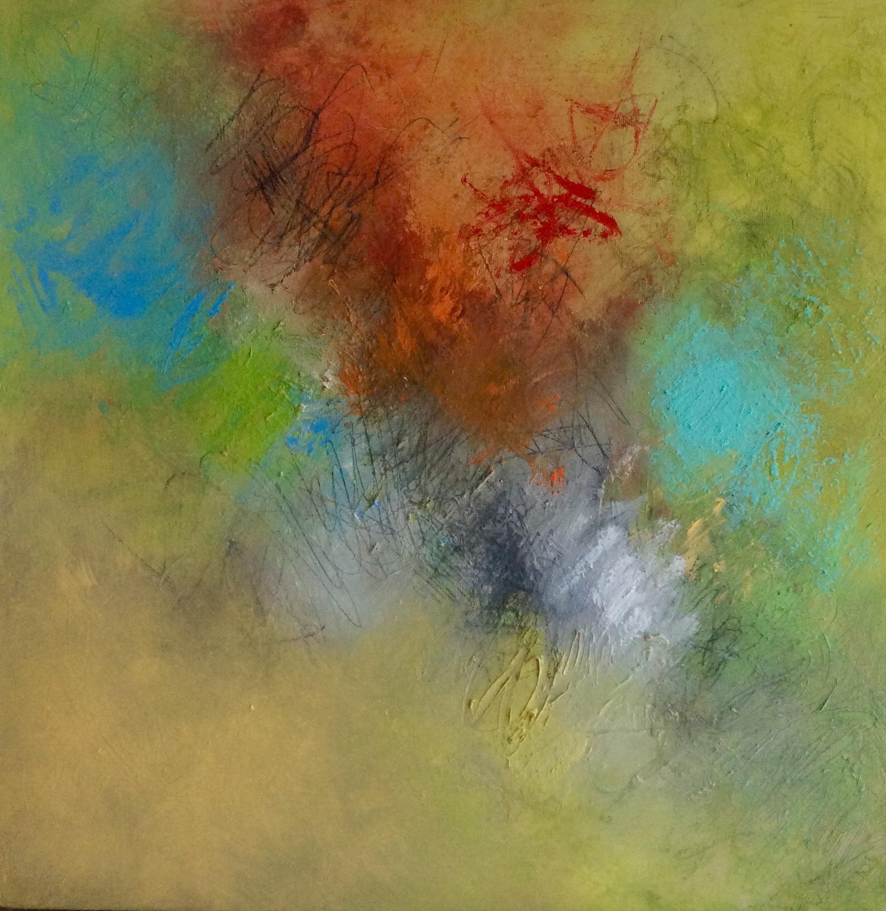 Earth Song - Contemporary Abstract Painting – Mixed Media Art von Beth Shields