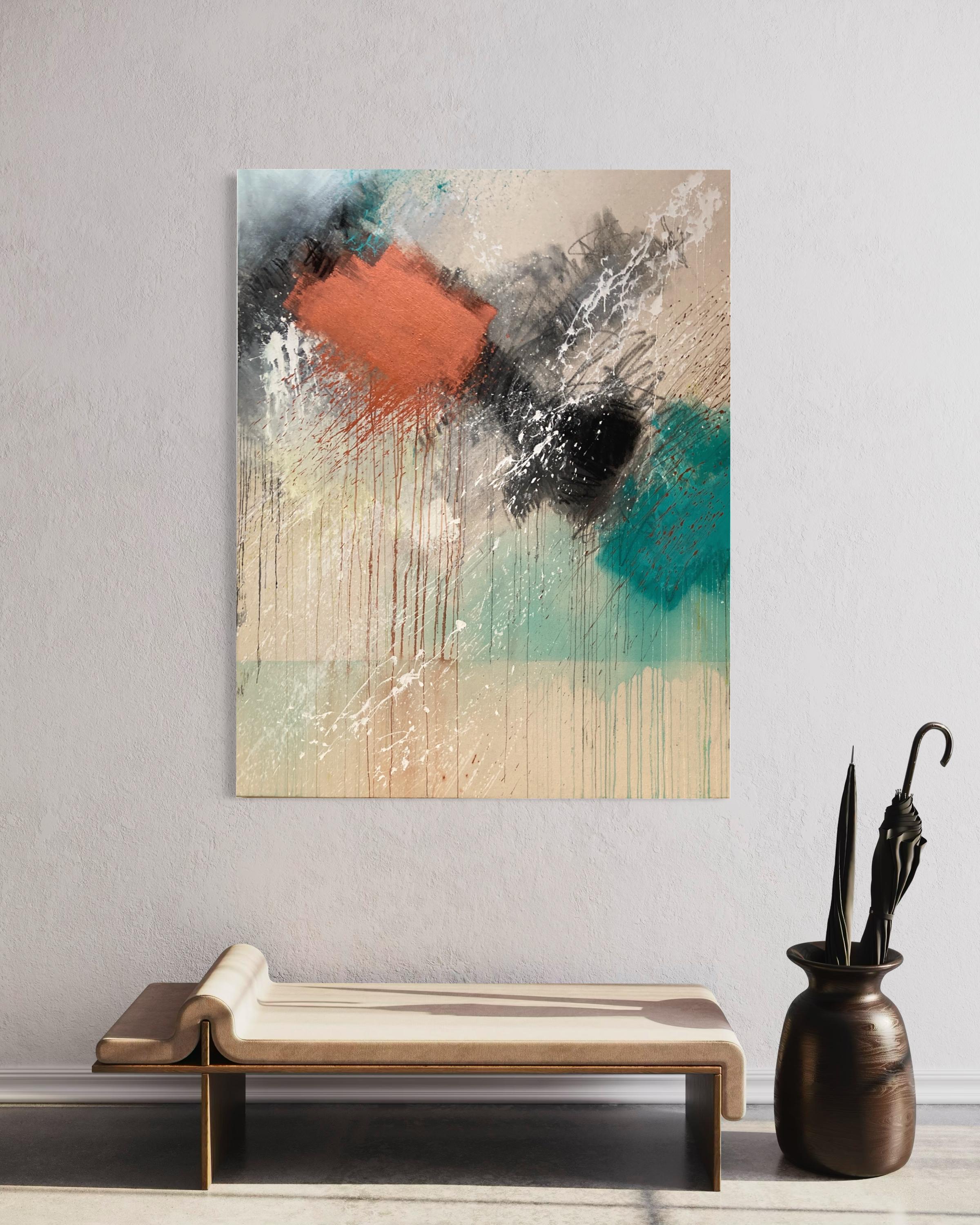 Tornare a casa - Pittura astratta contemporanea in vendita 1