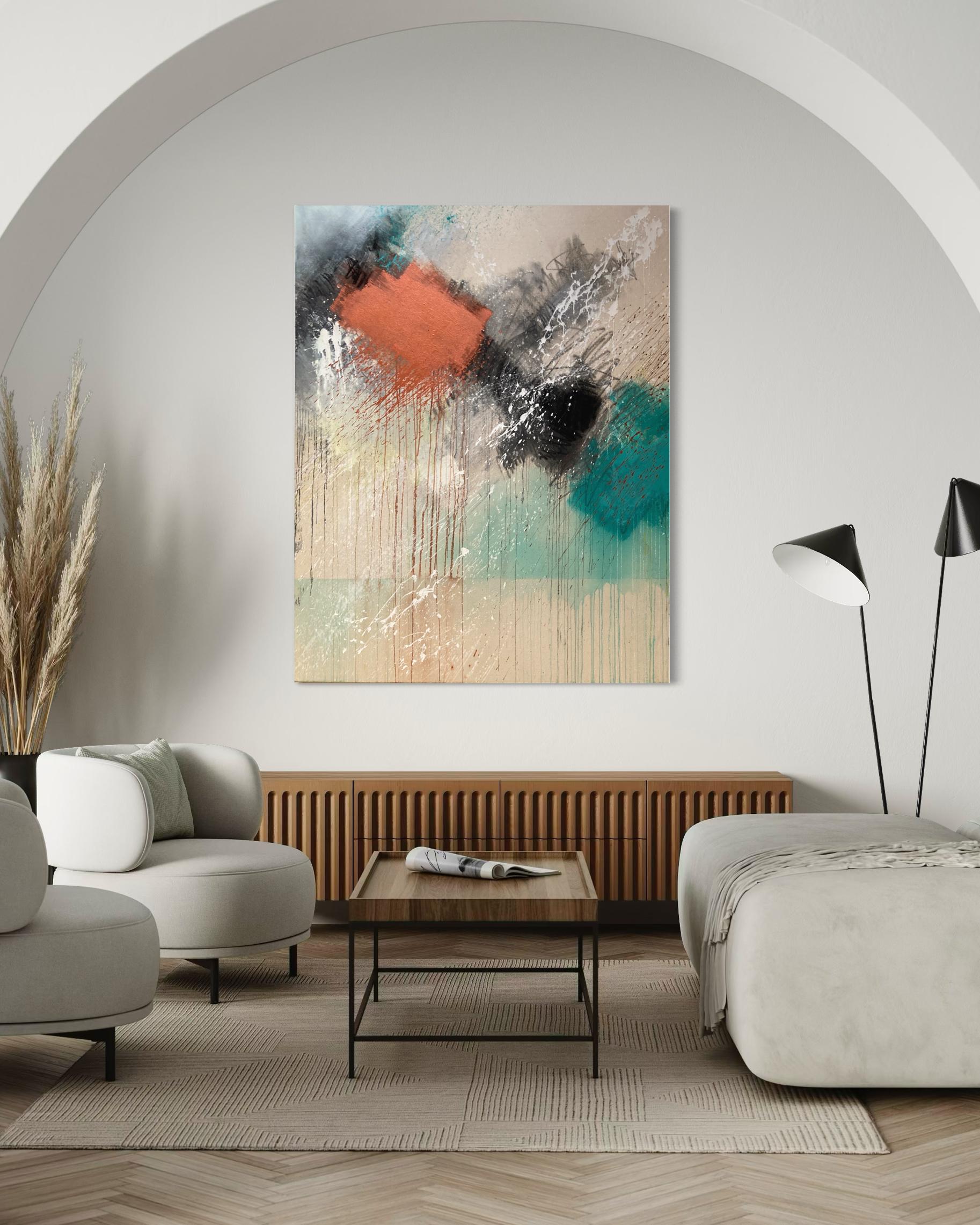Tornare a casa - Pittura astratta contemporanea in vendita 2