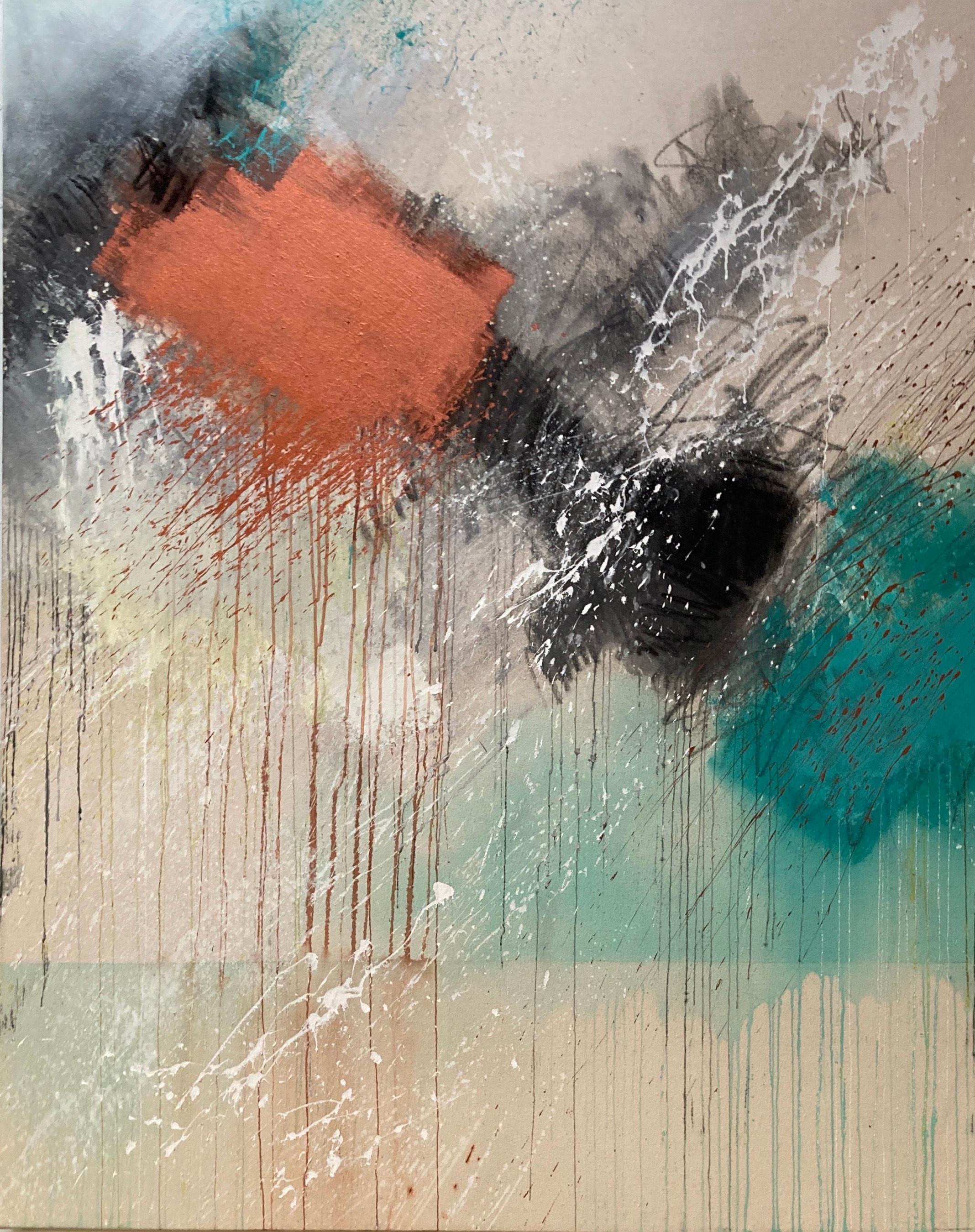 Tornare a casa - Pittura astratta contemporanea - Mixed Media Art di Beth Shields