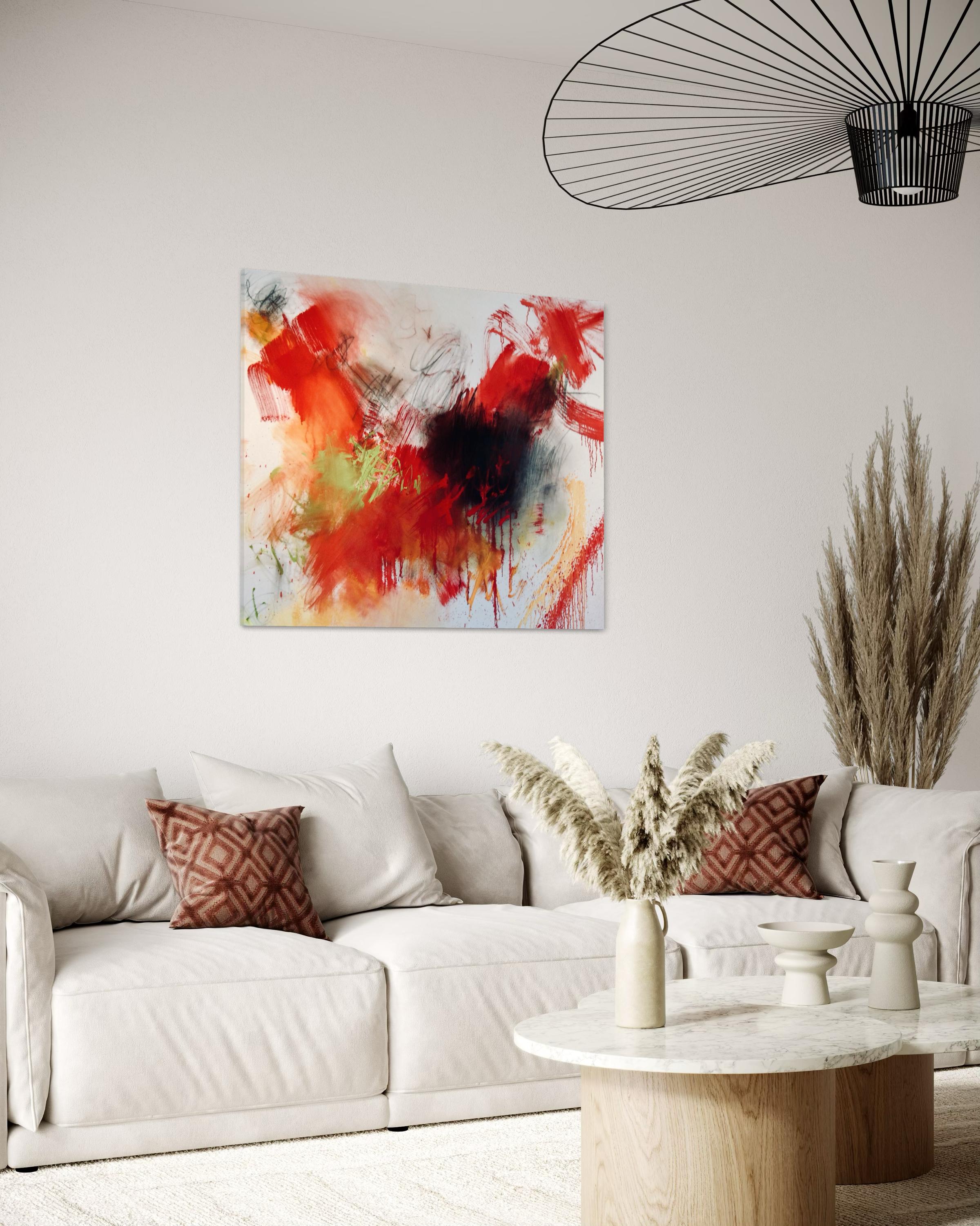 Heartthrob - Pintura abstracta contemporánea - Painting Contemporáneo de Beth Shields