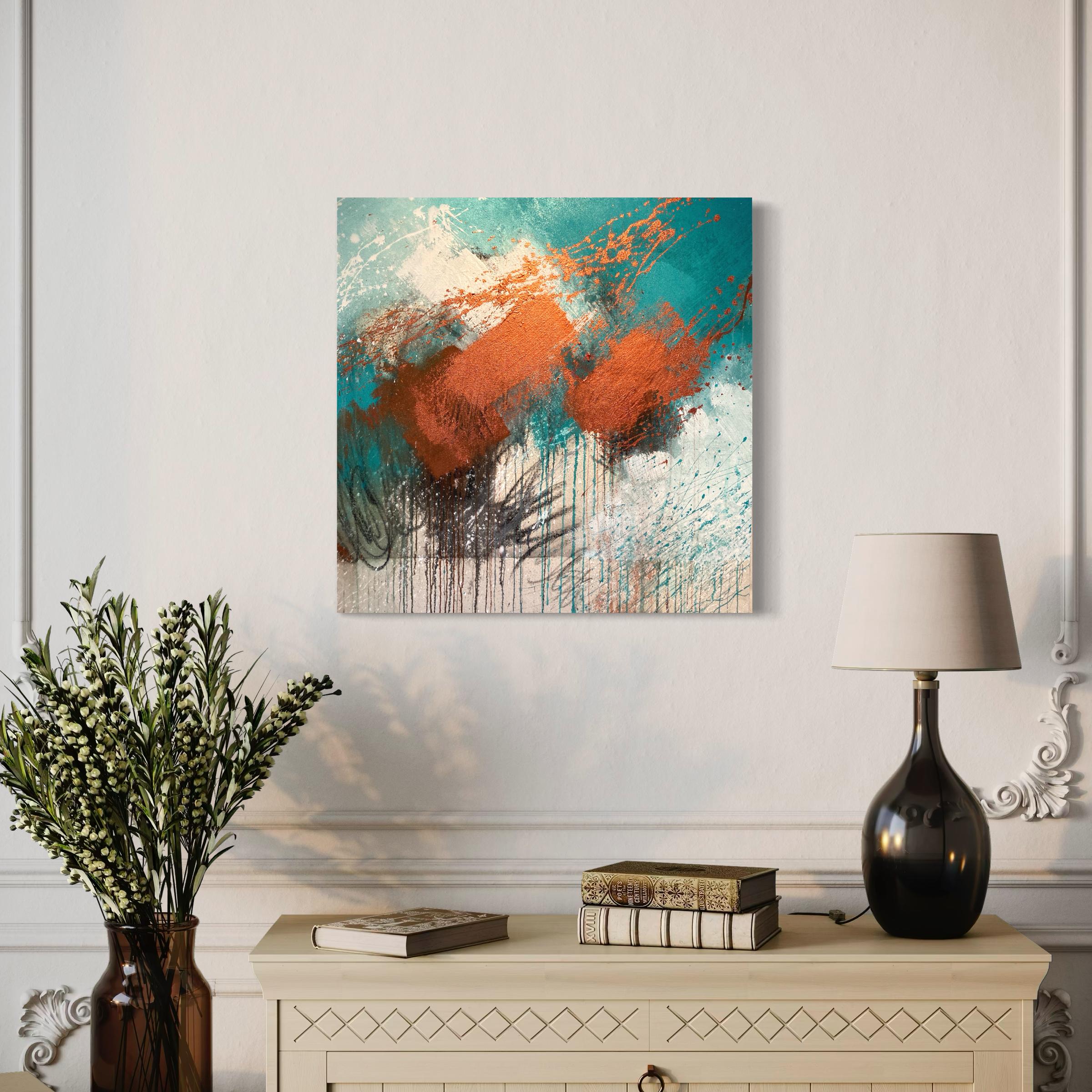 Hope - Contemporary Abstract Painting (Zeitgenössisch), Mixed Media Art, von Beth Shields