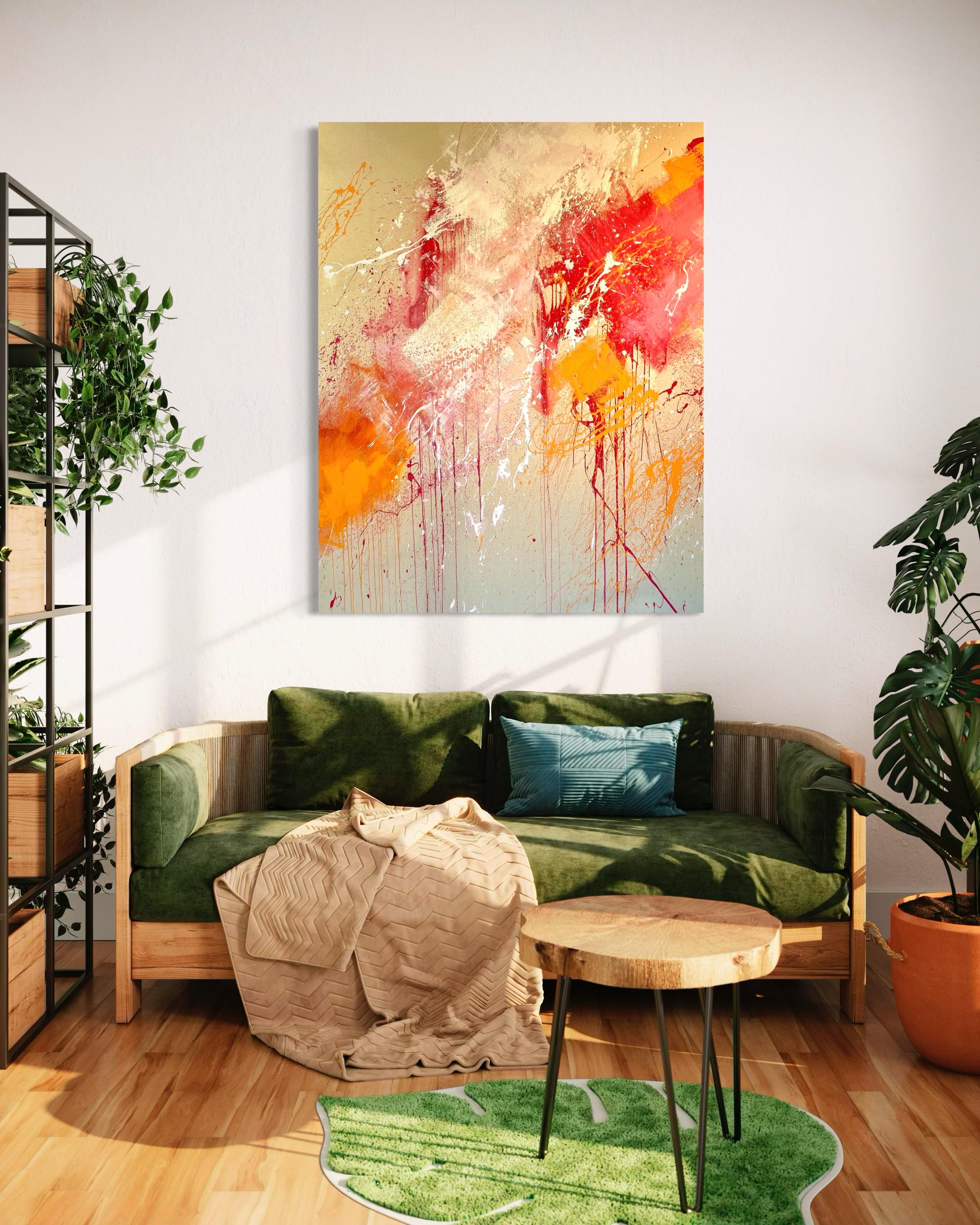 In The Pink - Pittura astratta contemporanea - Painting di Beth Shields