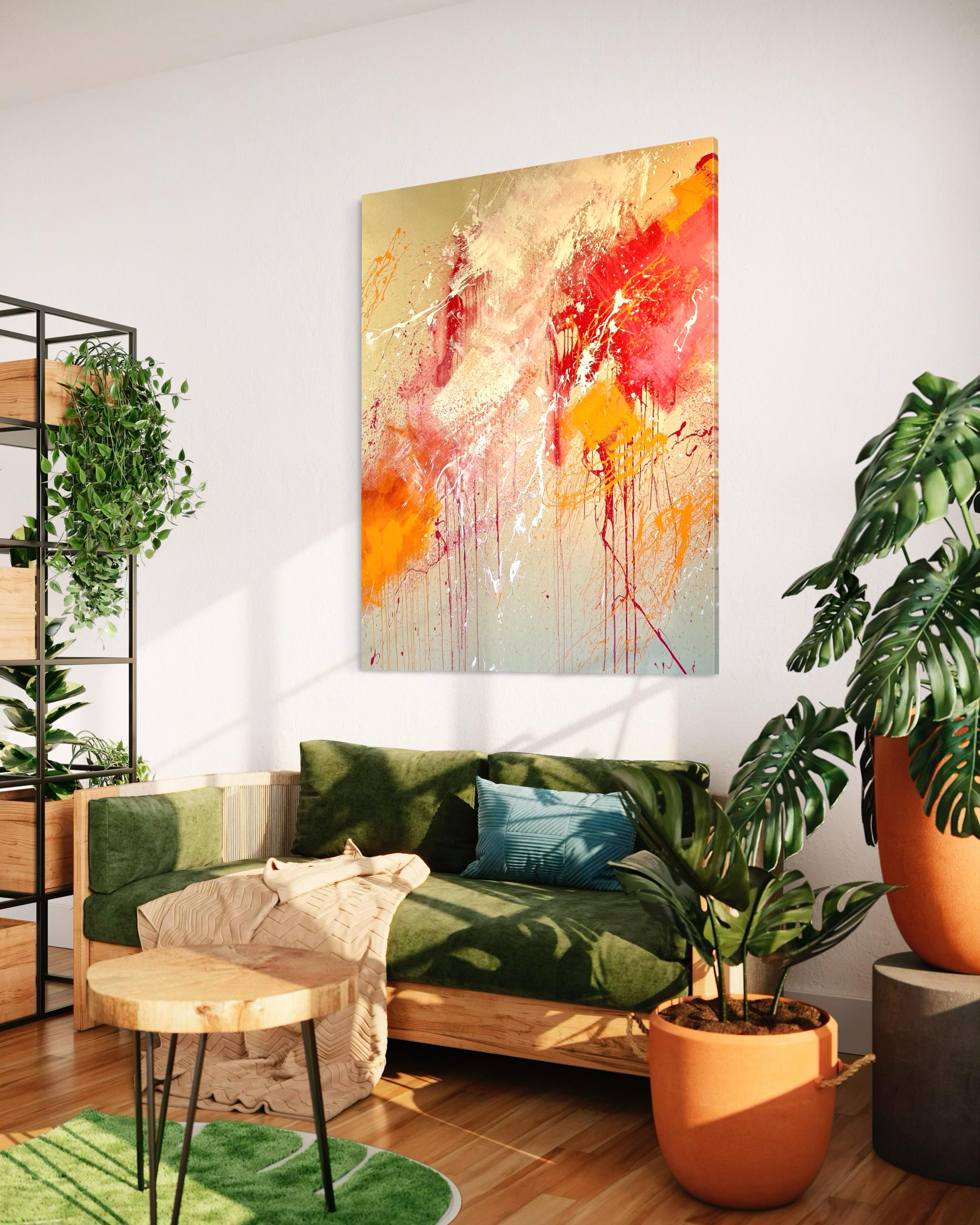 In The Pink - Pittura astratta contemporanea - Painting Contemporaneo di Beth Shields
