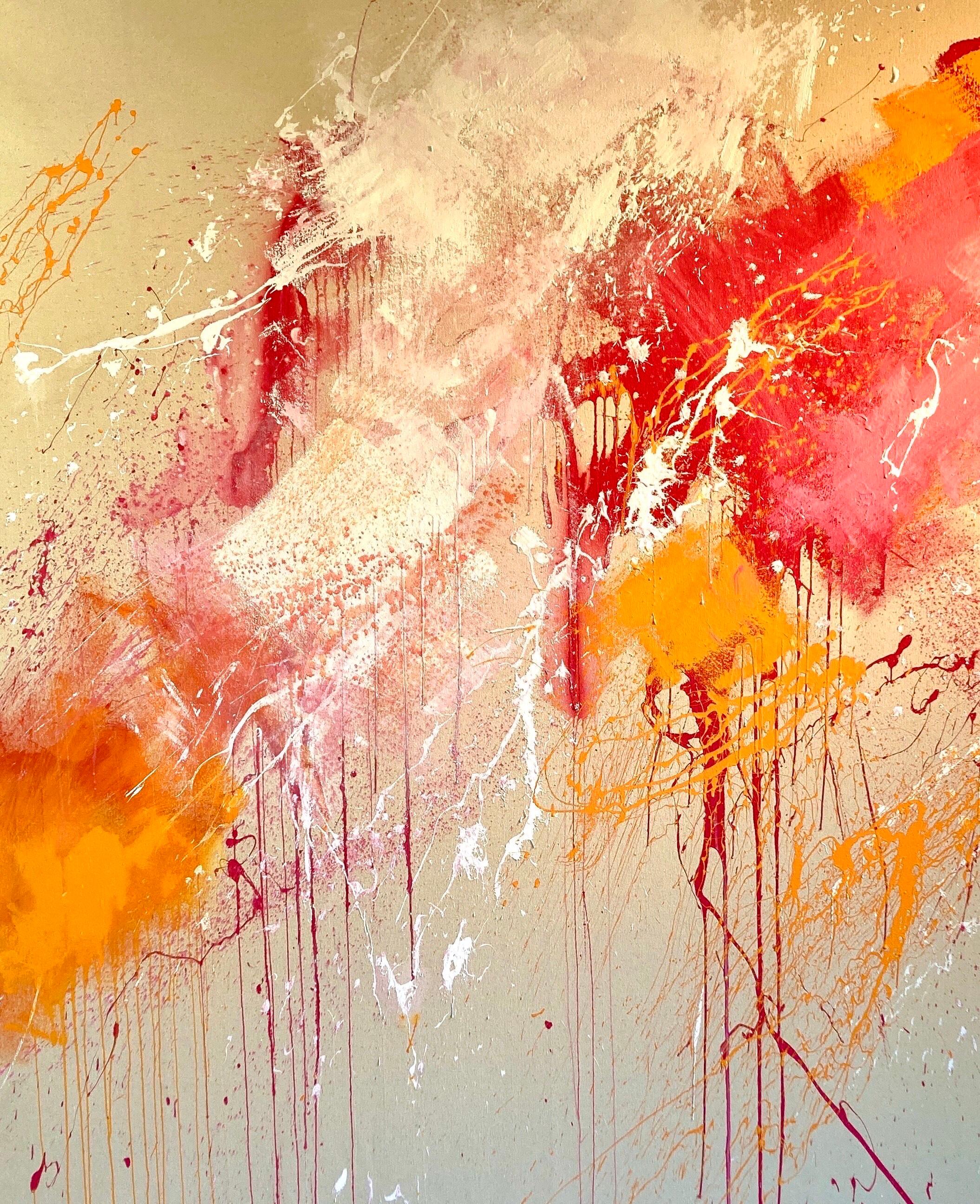 Abstract Painting di Beth Shields - In The Pink - Pittura astratta contemporanea