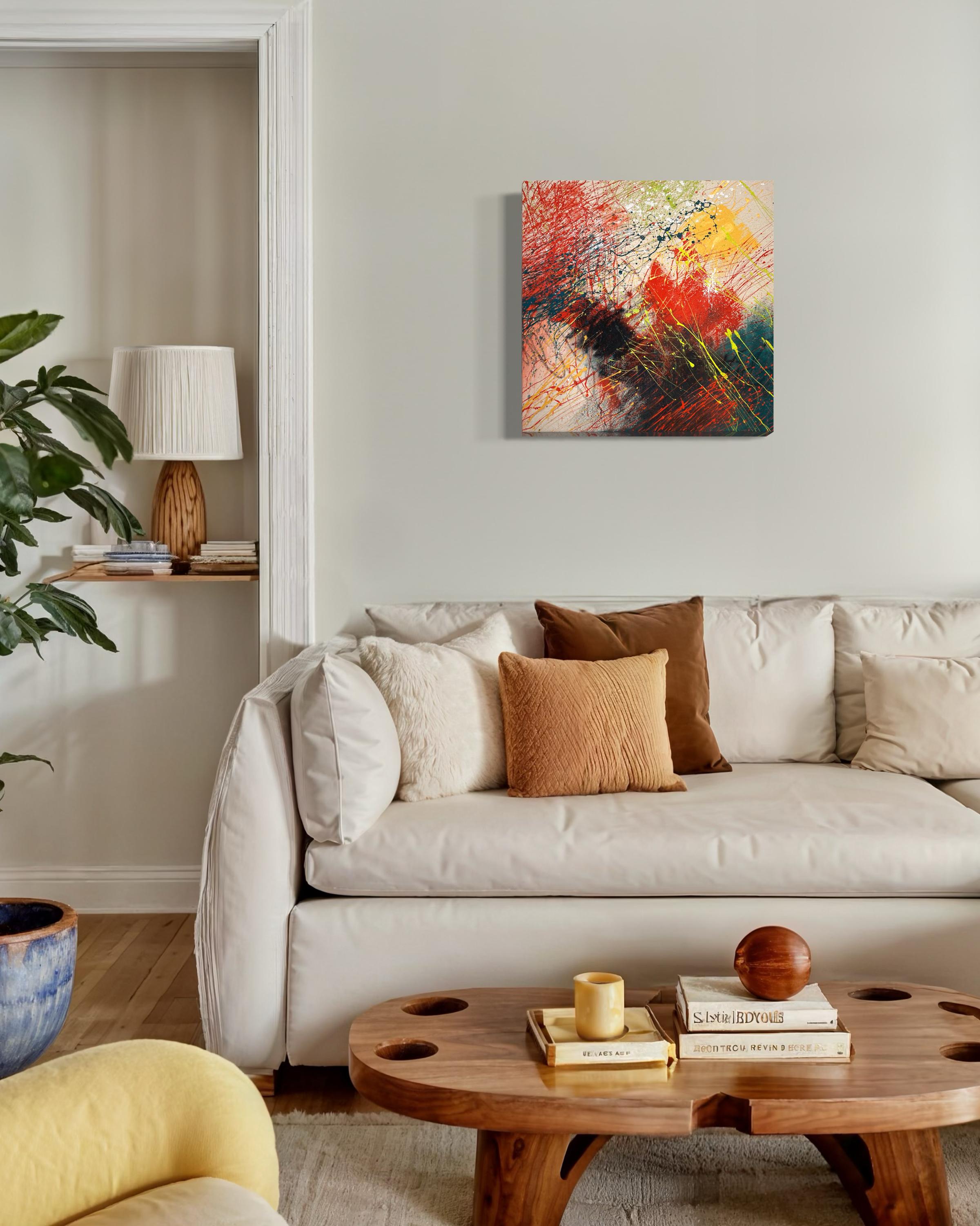 Gioia - Pittura astratta contemporanea - Painting Contemporaneo di Beth Shields