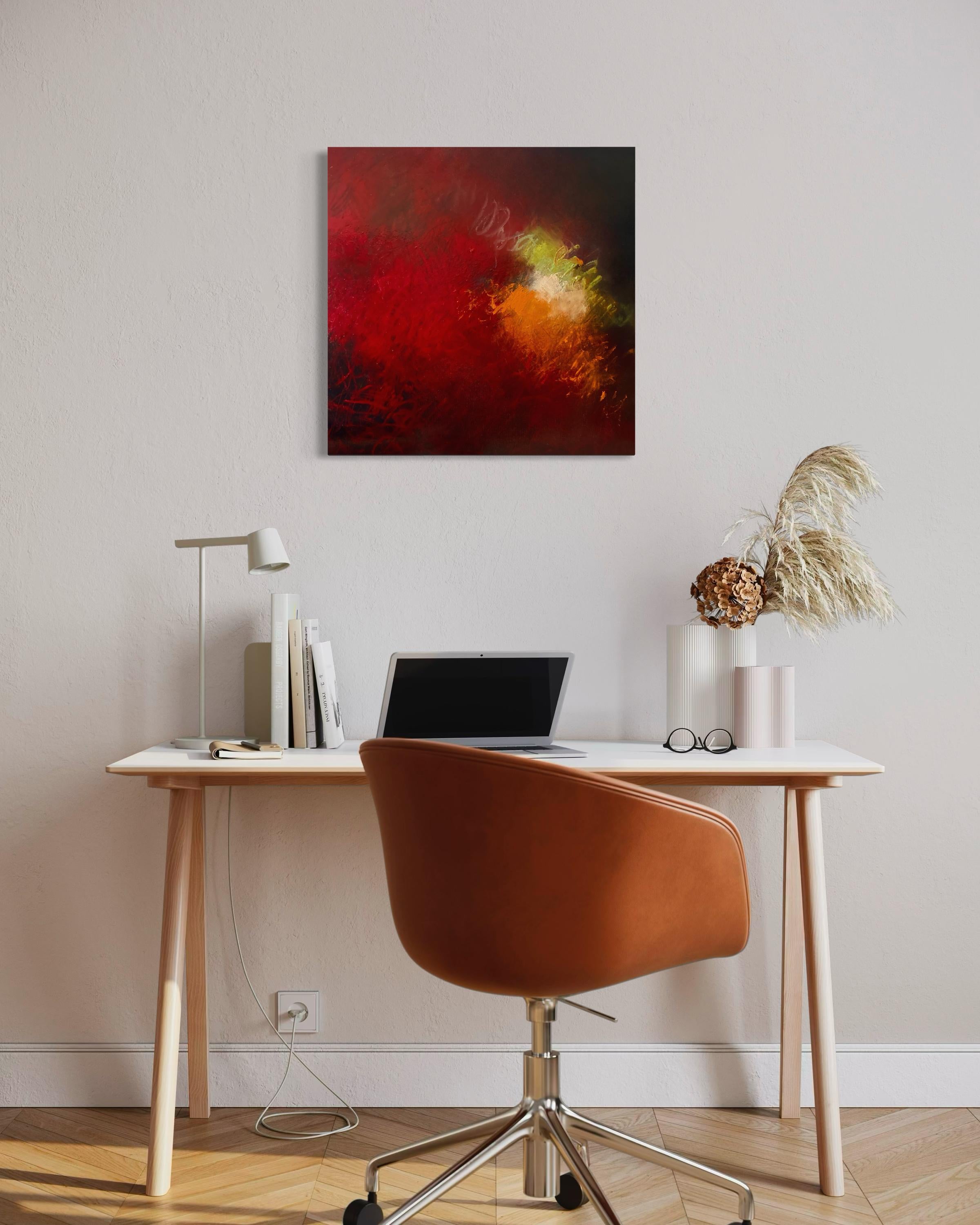 Passion - Peinture abstraite contemporaine - Contemporain Mixed Media Art par Beth Shields