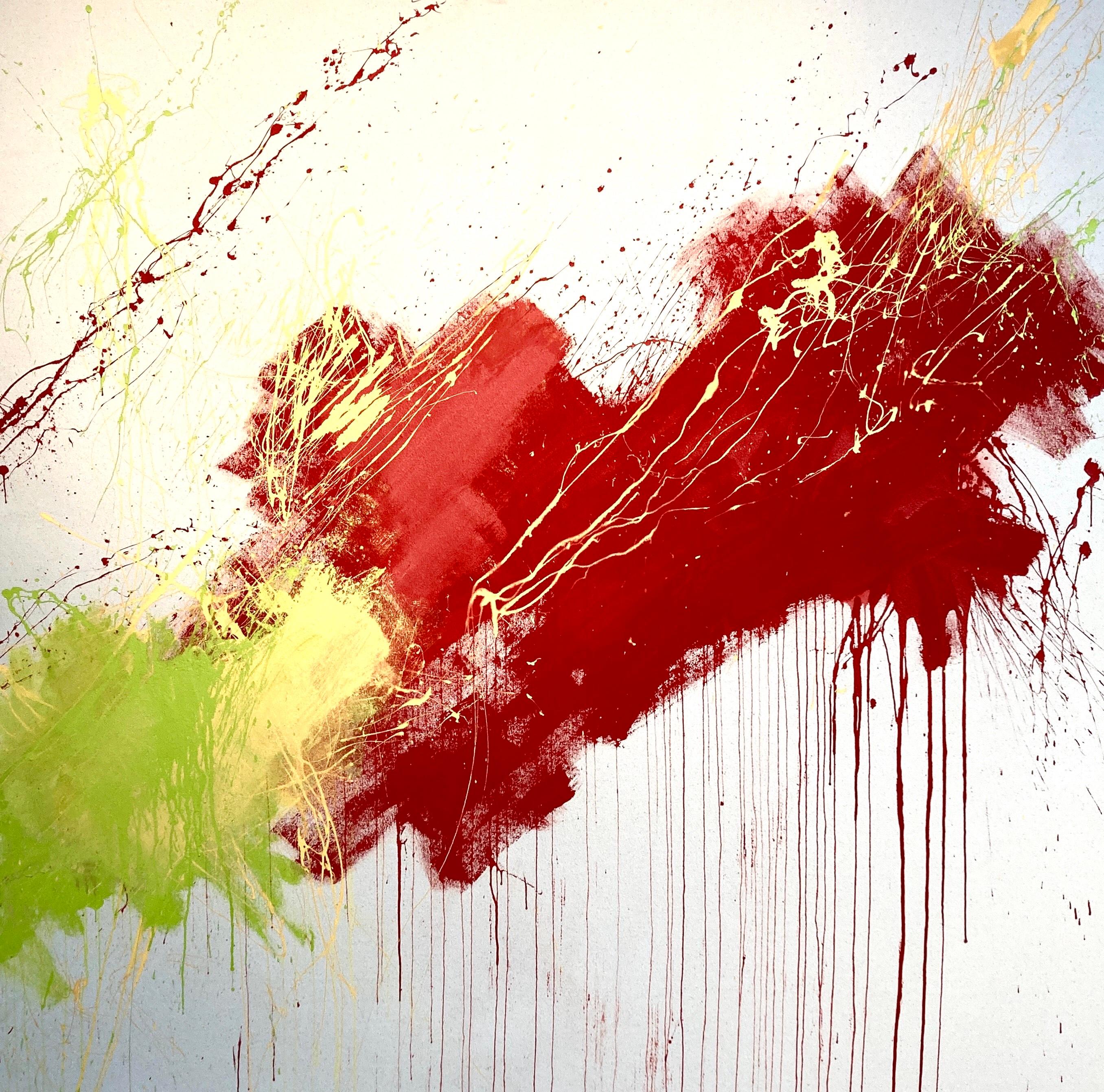 Abstract Painting di Beth Shields - Rosso - Pittura astratta contemporanea
