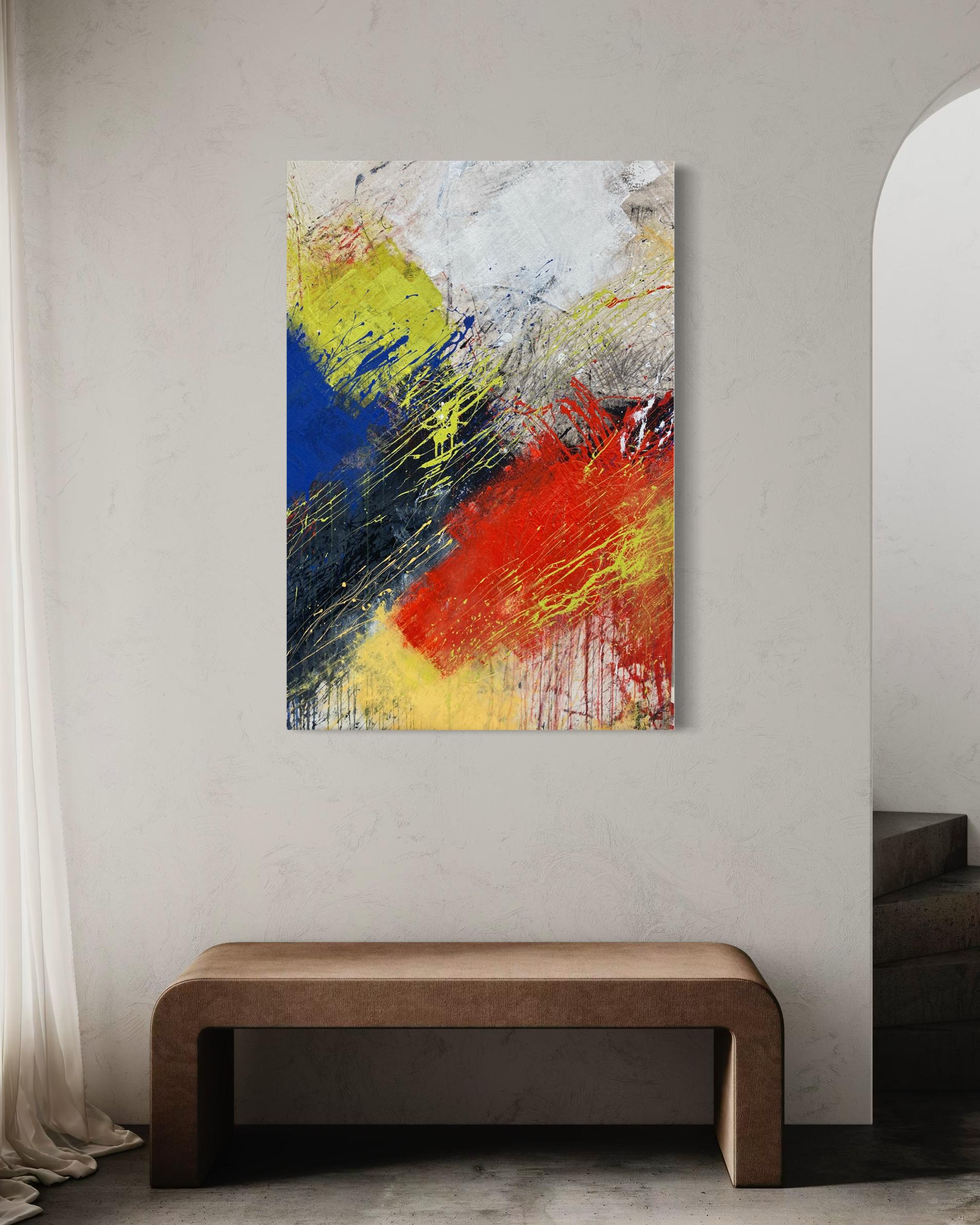 The Edge - Peinture abstraite contemporaine - Contemporain Painting par Beth Shields
