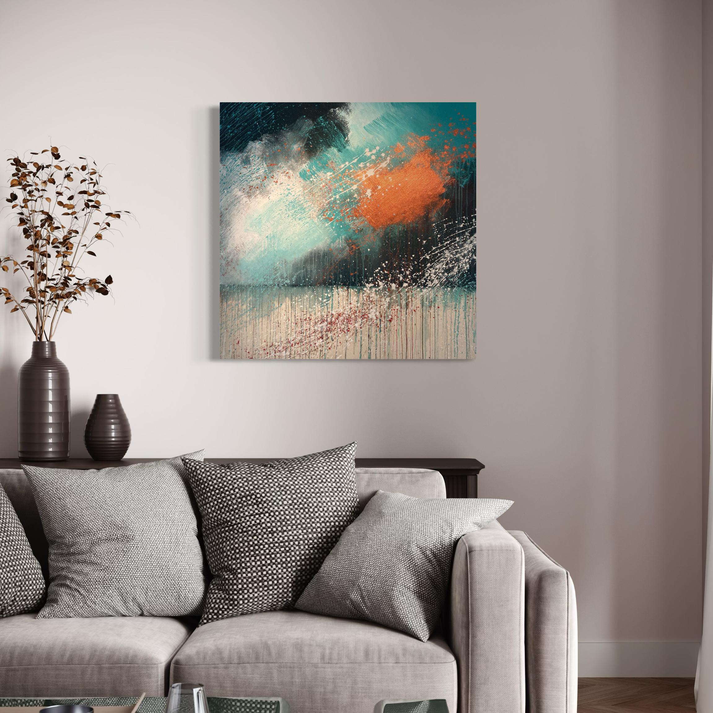 The Journey Home - Contemporary Abstract Painting im Angebot 1