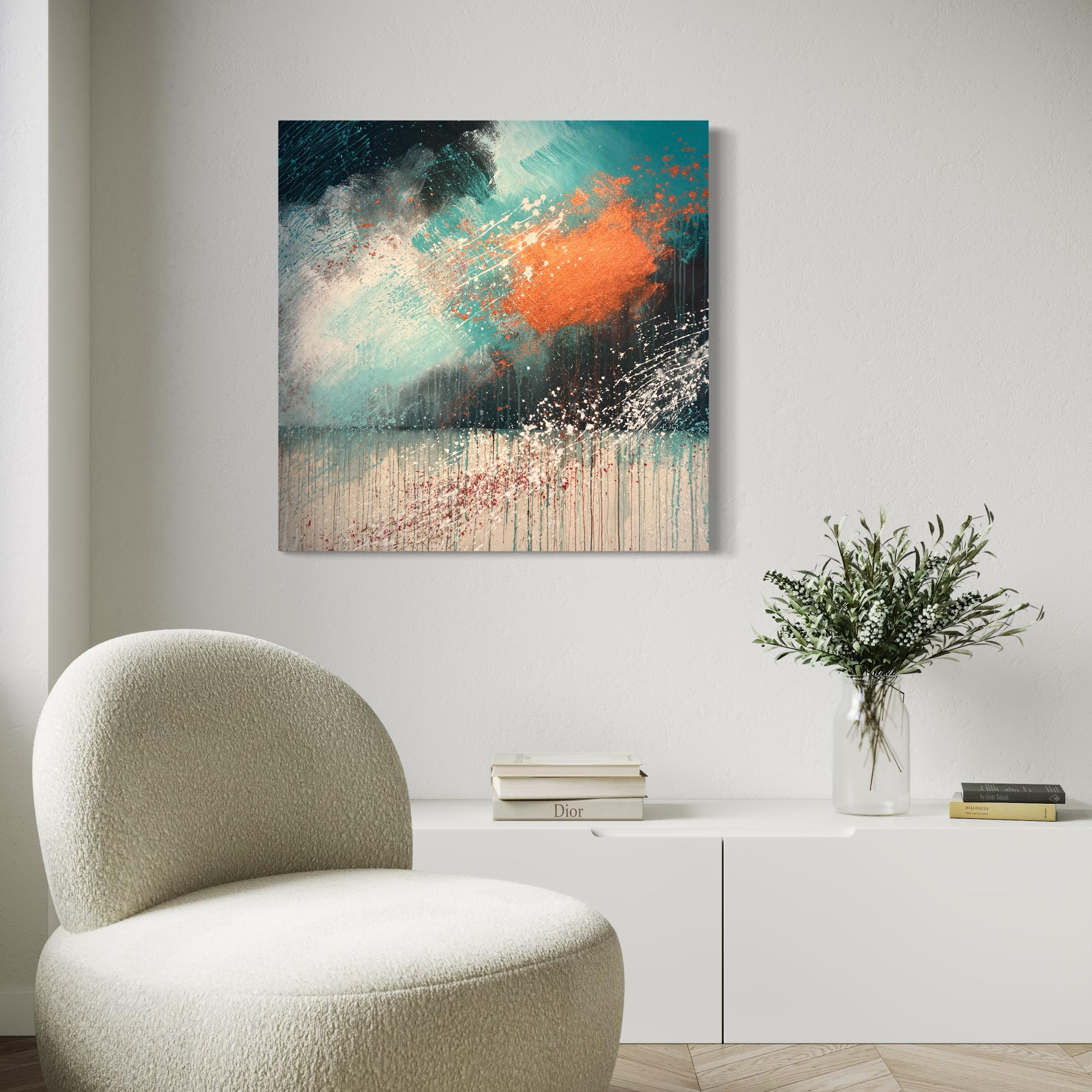 The Journey Home - Contemporary Abstract Painting im Angebot 2