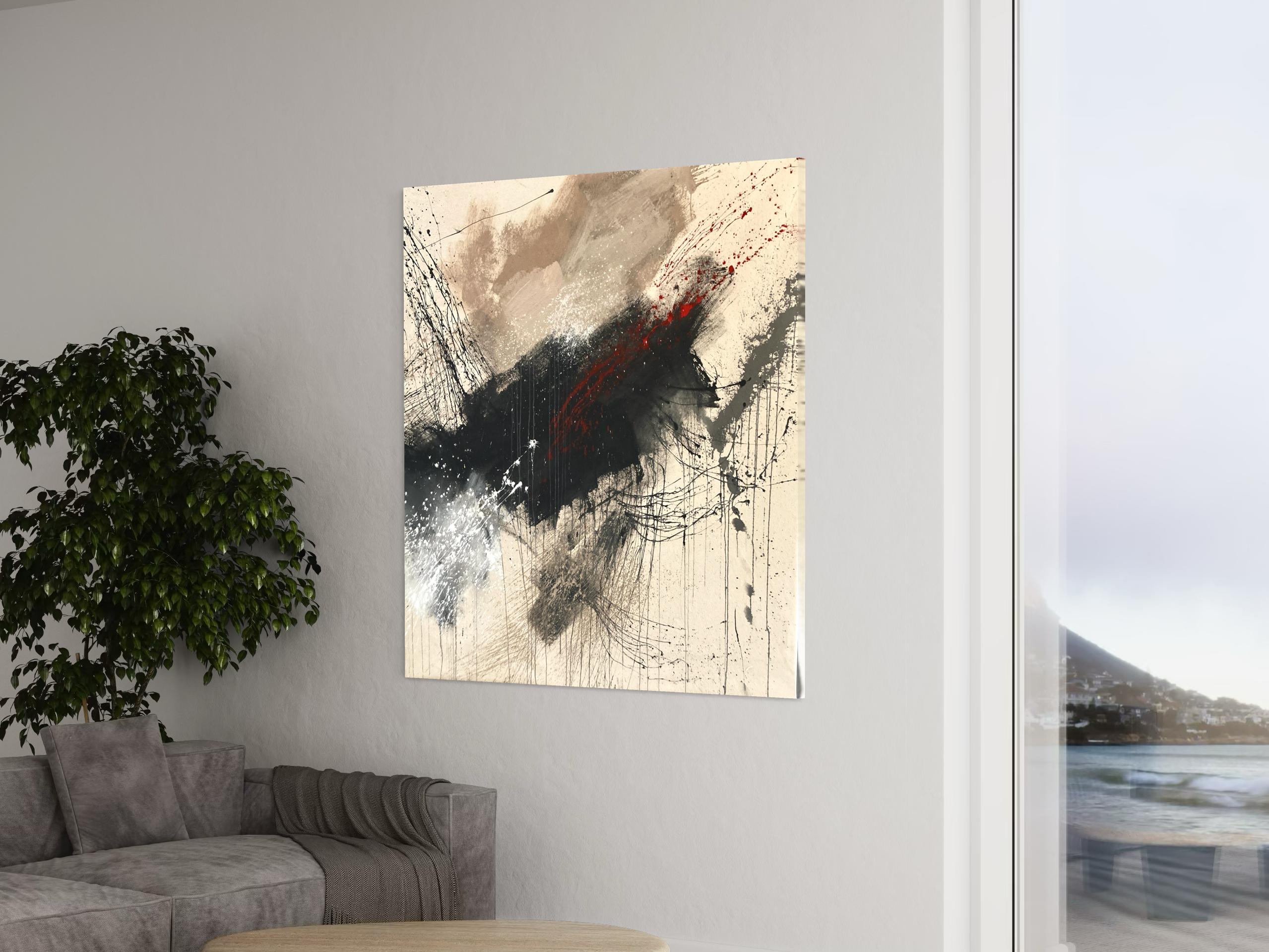 La Búsqueda - Pintura Abstracta Contemporánea - Painting Contemporáneo de Beth Shields