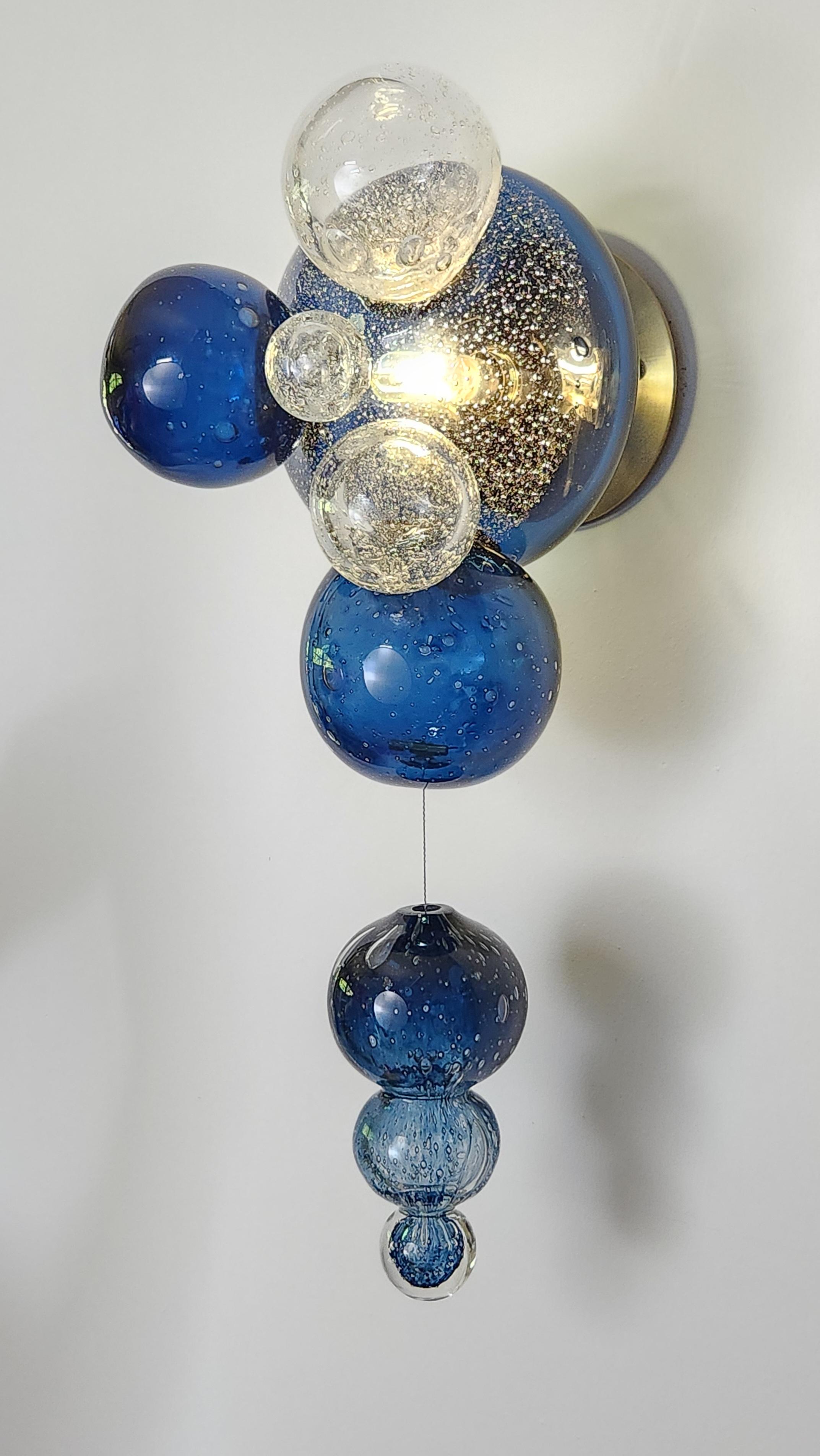 Beth x Bill Aplique Cósmico - Iluminación moderna de cristal hecha a mano, personalizable Hecho a mano en venta