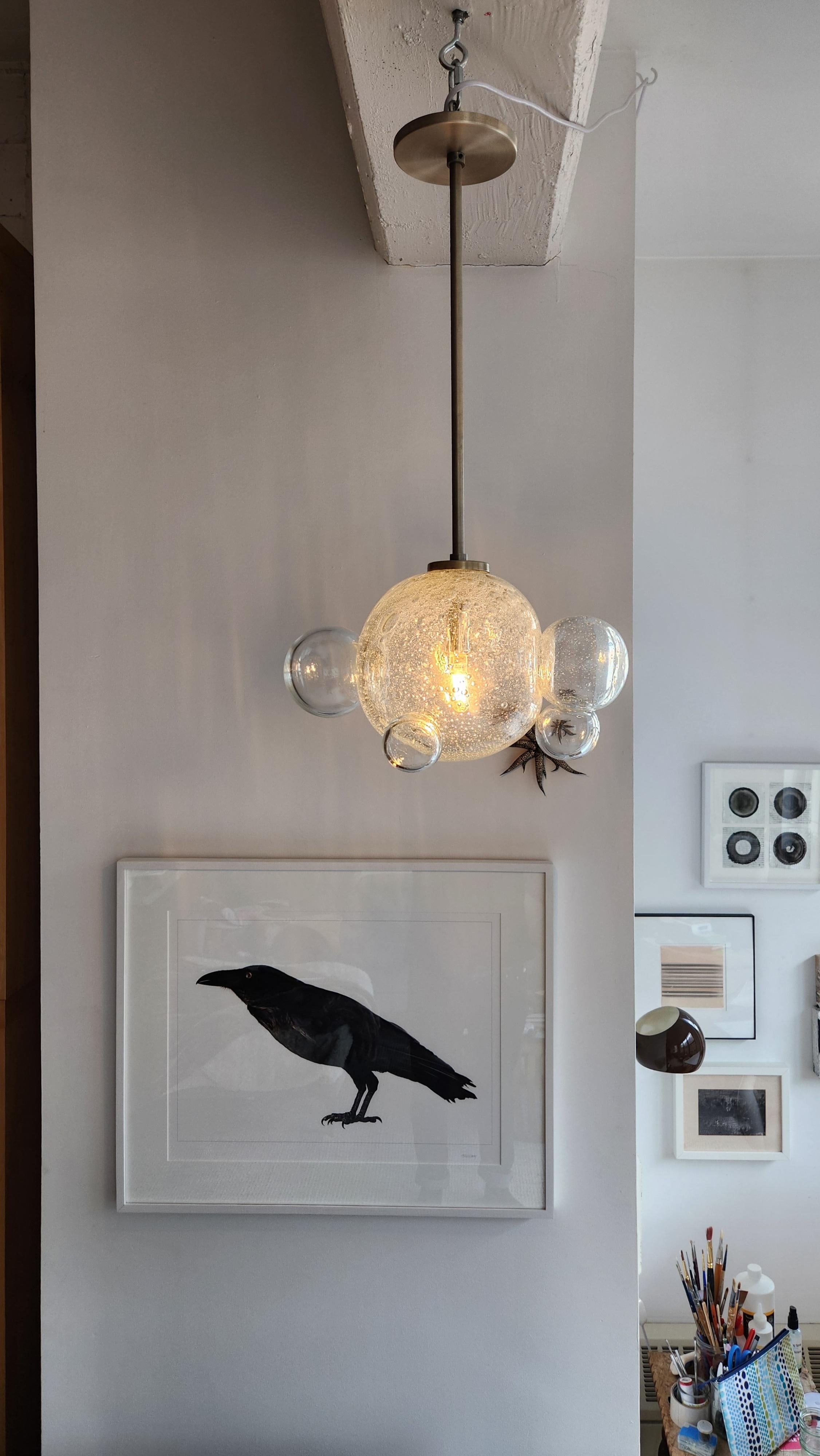 Beth x Bill Colgante estelar - Iluminación moderna de cristal hecha a mano, personalizable Estadounidense en venta