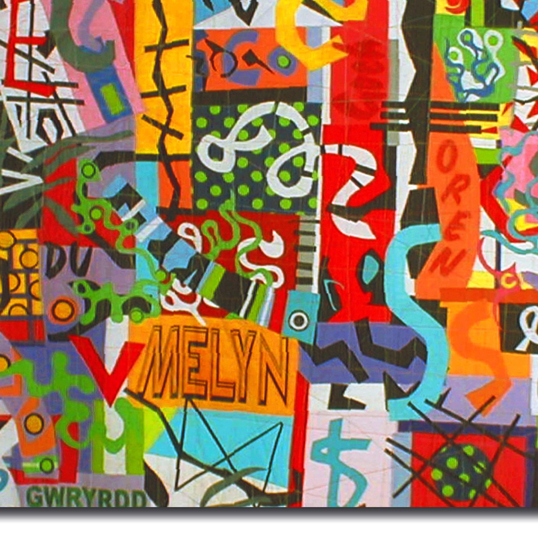 Taffiti Graffiti, Contemporary Quilt For Sale 1