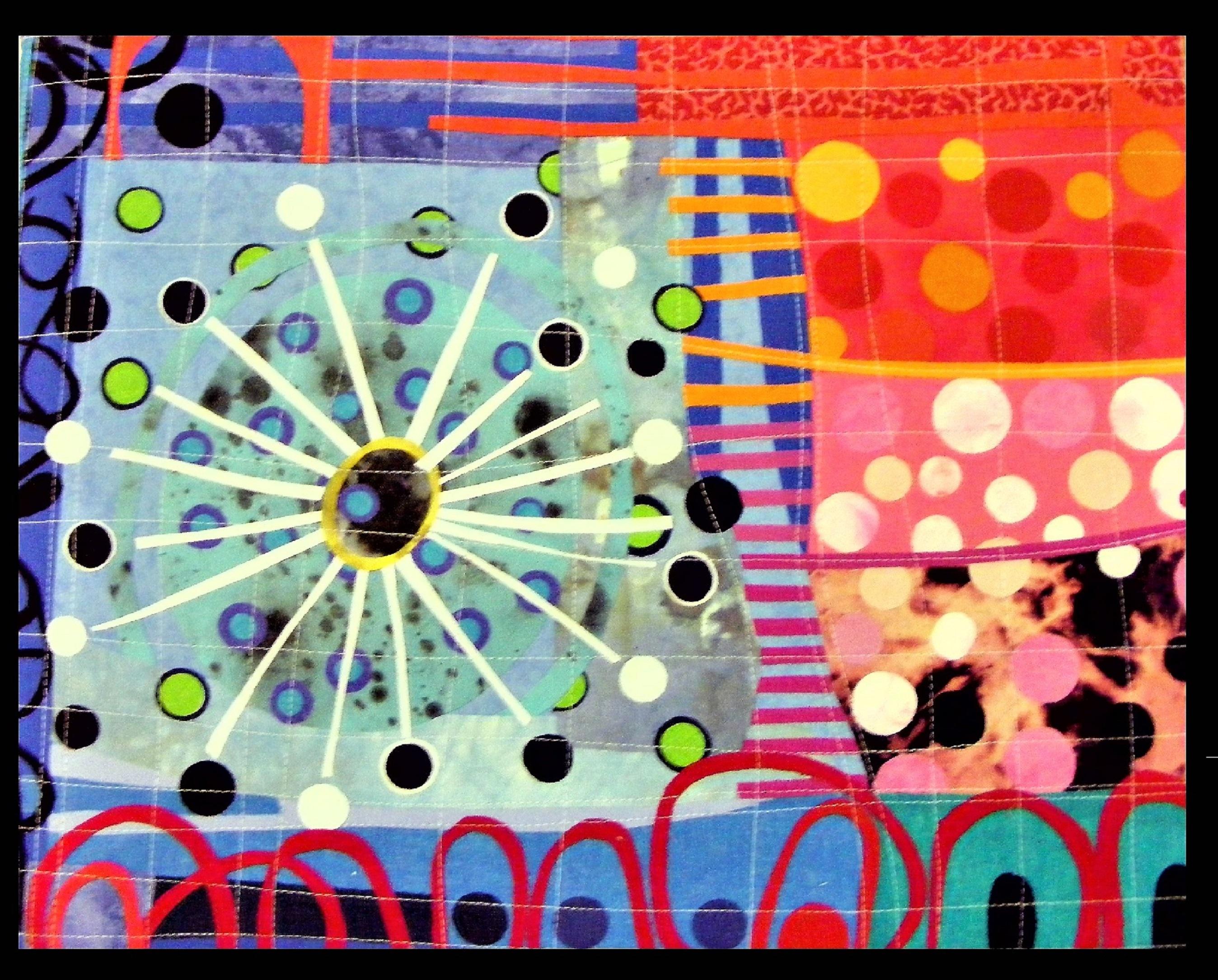 The Race 2,   Contemporary Quilt - Art by Bethan Ash