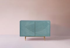 Bethan Gray • Dhow Two Door Sideboard Cabinet Jade and Brass