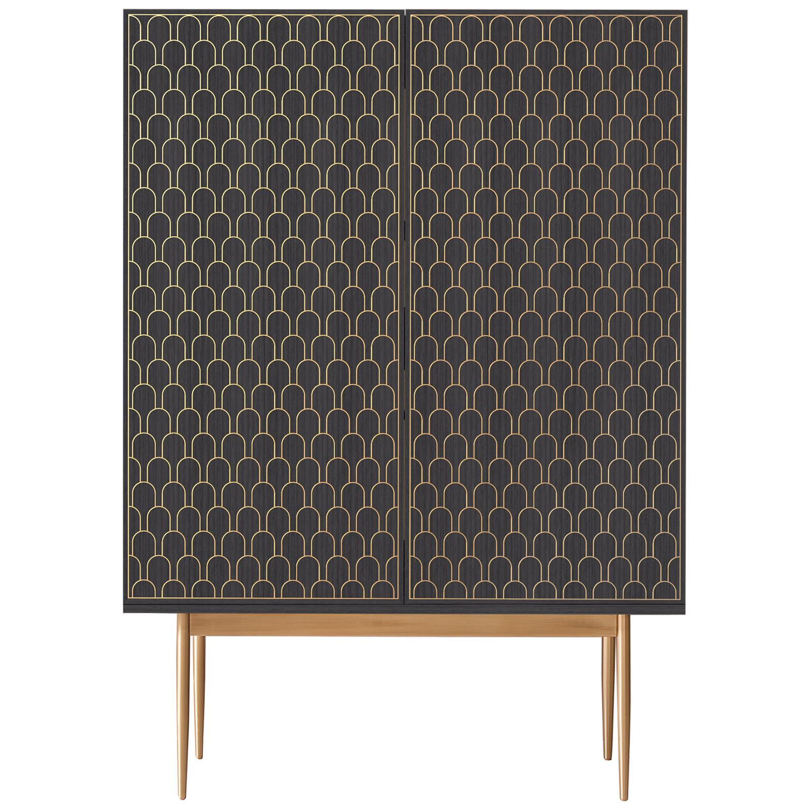 Bethan Gray Nizwa Large Bar in Charcoal and Brass