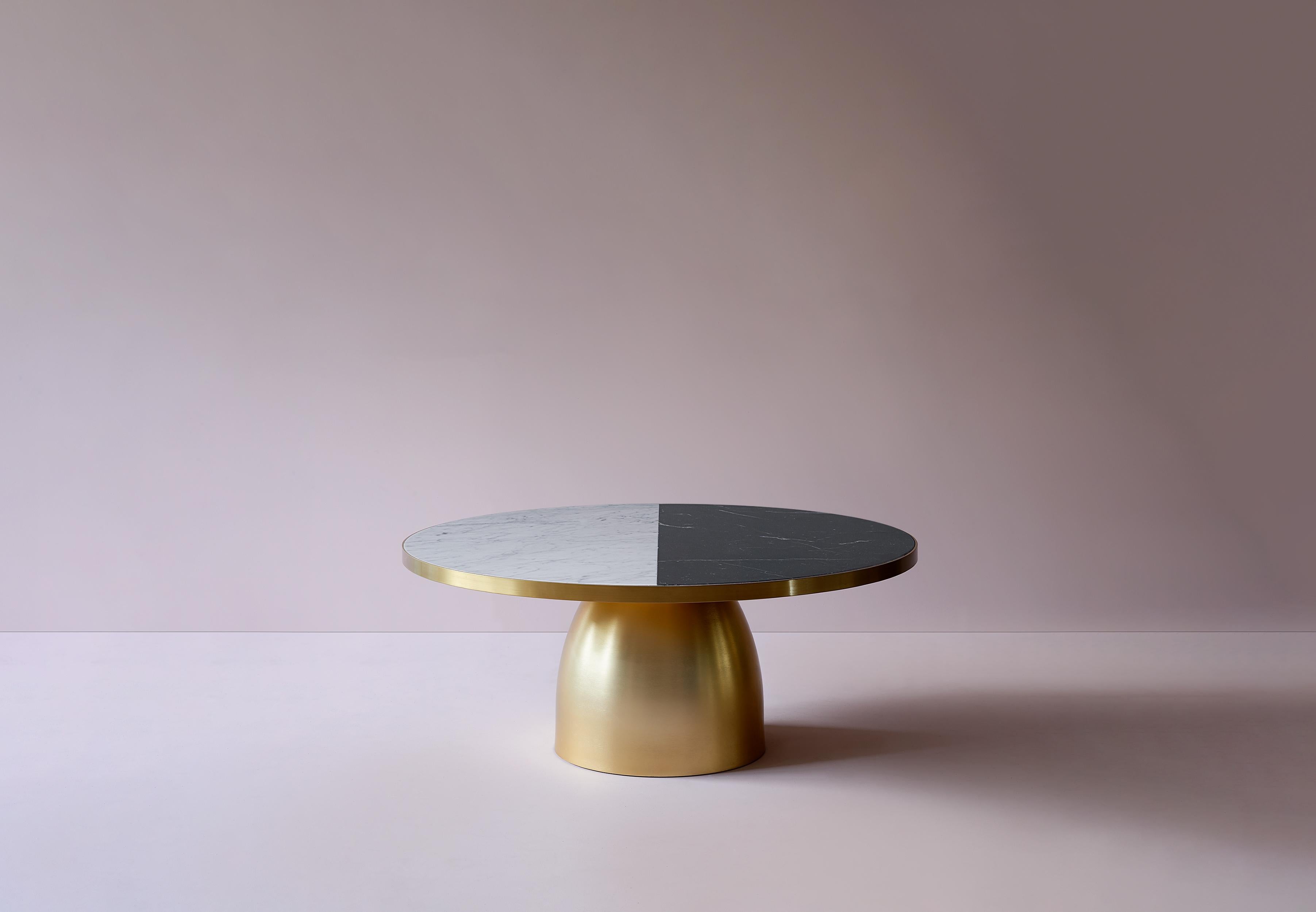 Inspiration
The distinctive pedestal leg is inspired by the arches and gilded domes typical of Middle Eastern architecture – Bethan wanted to capture the experience of exploring a new city and seeing the sunlight bounce off golden roofs.

Craft
The