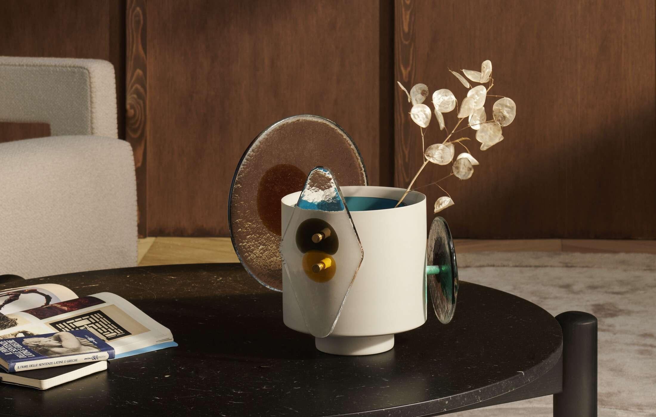 Bethan Laura Wood Colourdisc Vase für Blumen für Cassina im Angebot 5