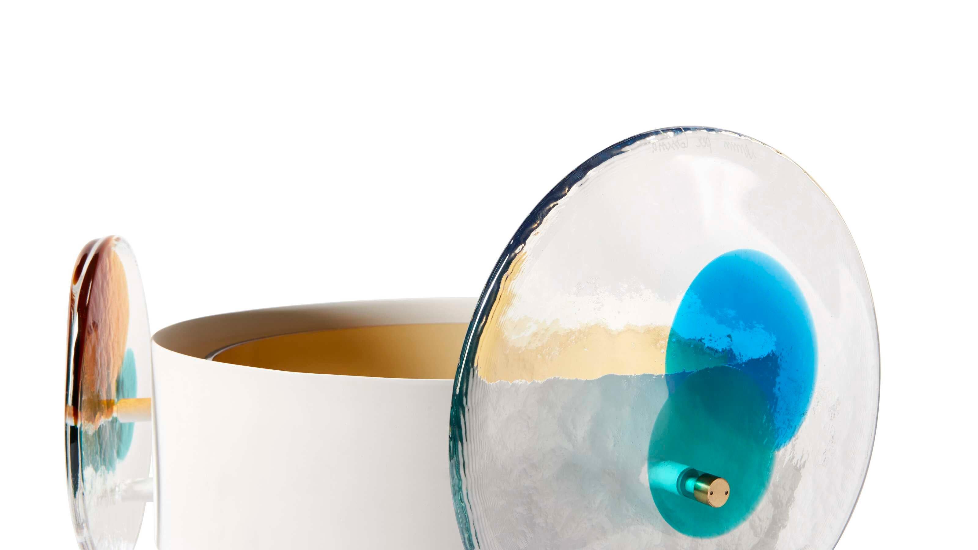 Bethan Laura Wood Colourdisc Vase für Blumen für Cassina (Italienisch) im Angebot