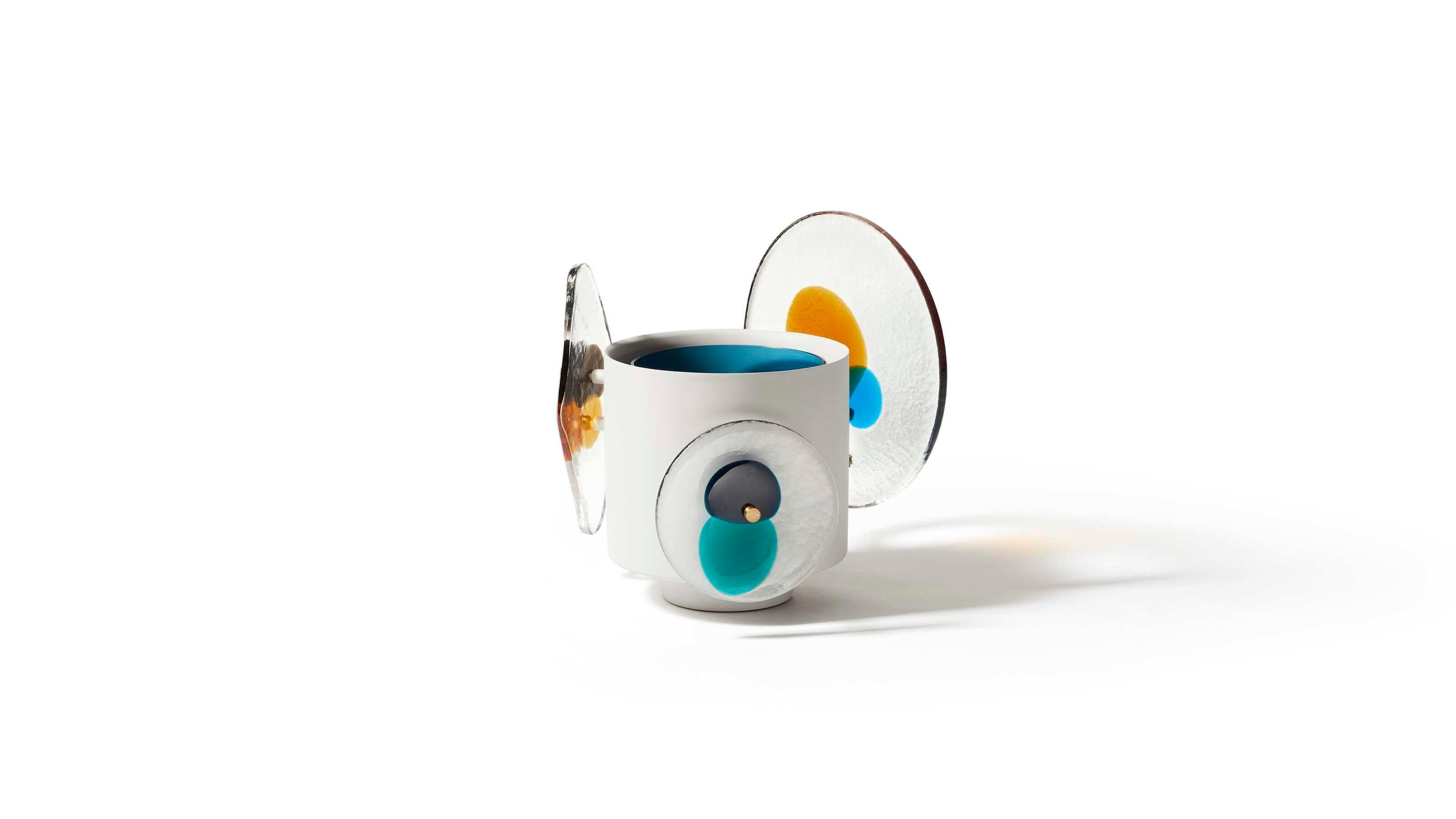 Bethan Laura Wood Colourdisc Vase für Blumen für Cassina im Angebot 1