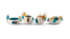 Bethan Laura Wood Set of Four Colourdisc Vase For Flowers For Cassina