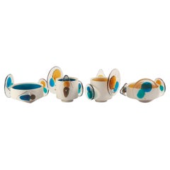 Bethan Laura Wood Set of Four Colourdisc Vase For Flowers For Cassina