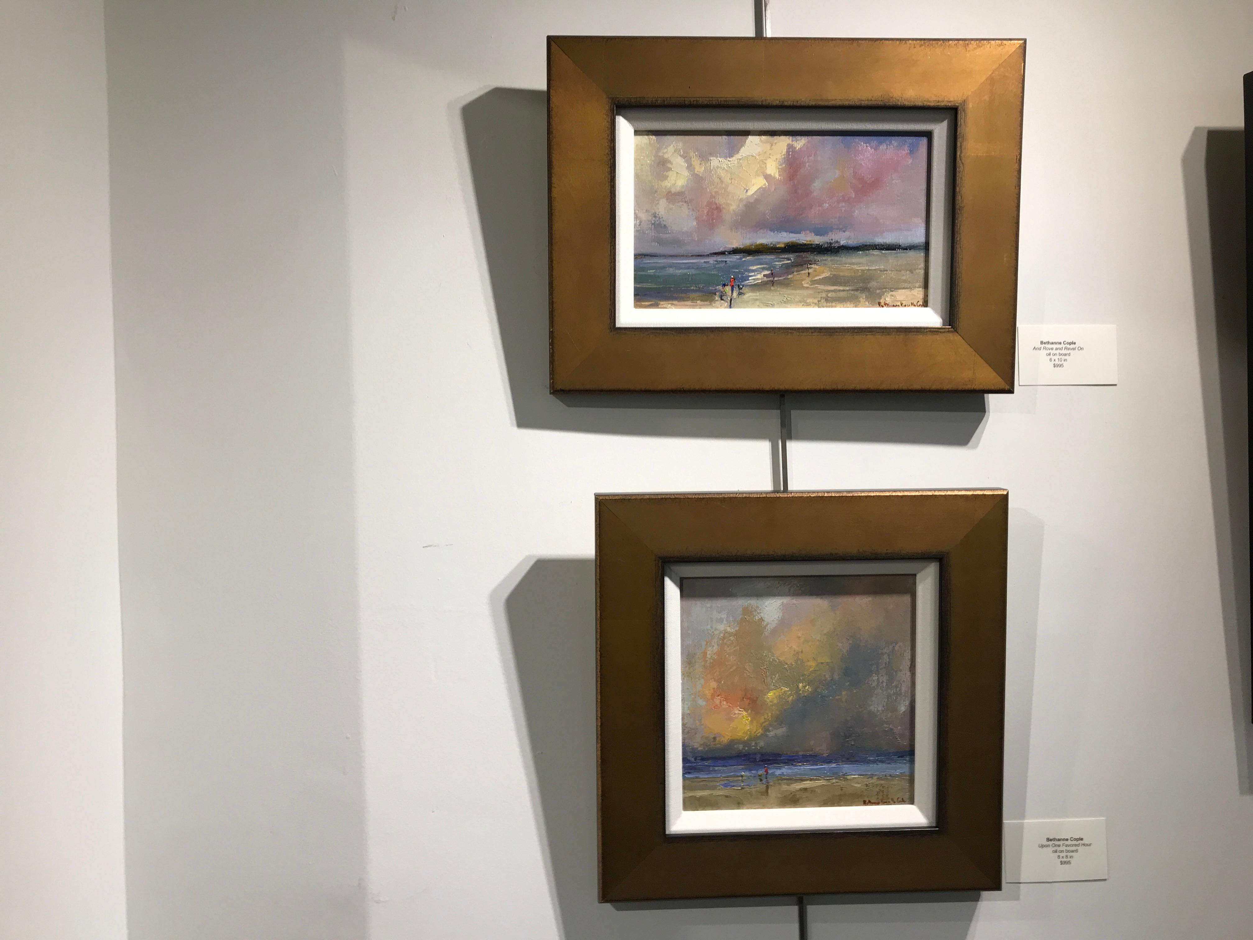 And Rove and Revel On, Bethanne Cople Framed Horizontal Impressionist Landscape - Painting by Bethanne Kinsella Cople