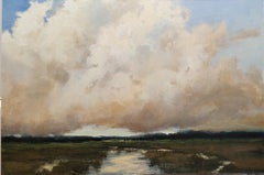Verso est, guardo di Bethanne Cople, olio su tavola, pittura di paesaggio