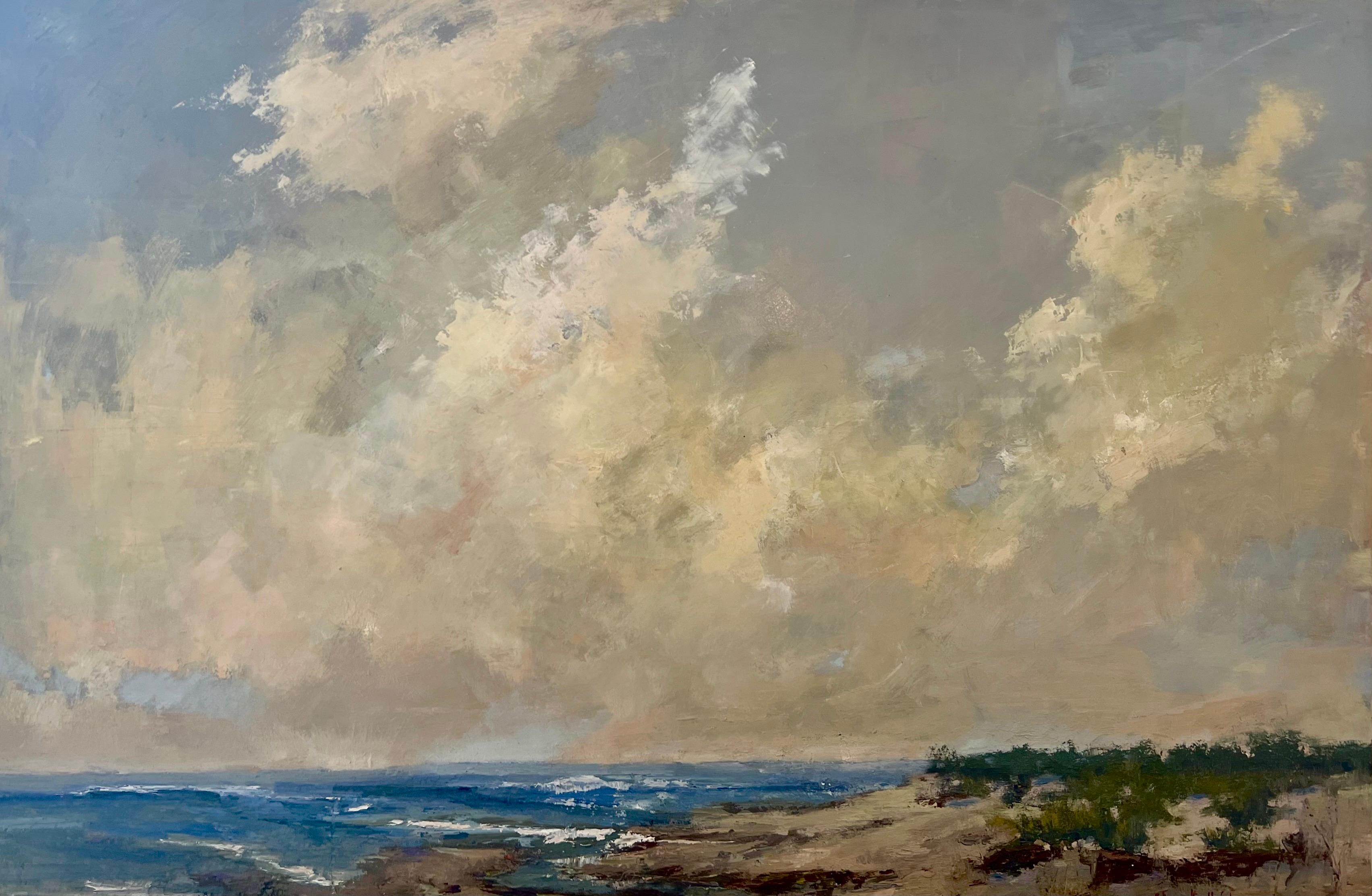 Bethanne Kinsella Cople Landscape Painting – Bethanne Cople: „I Love to See the Summer Beaming Forth“, Ölgemälde Landschaft