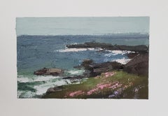 Plantas de nieve de Bethanne Cople, Pintura al óleo sobre papel Paisaje de playa
