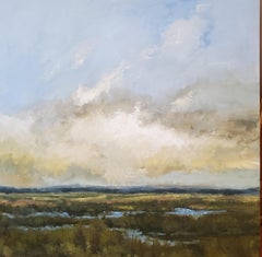 The Feather Grass Seed de Bethanne Cople, peinture à l'huile sur panneau de bouleau, paysage