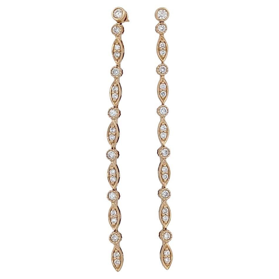 Bethany 47ctw Diamond Dangle Earrings  Drop Earrings for Women  Dangle Chain