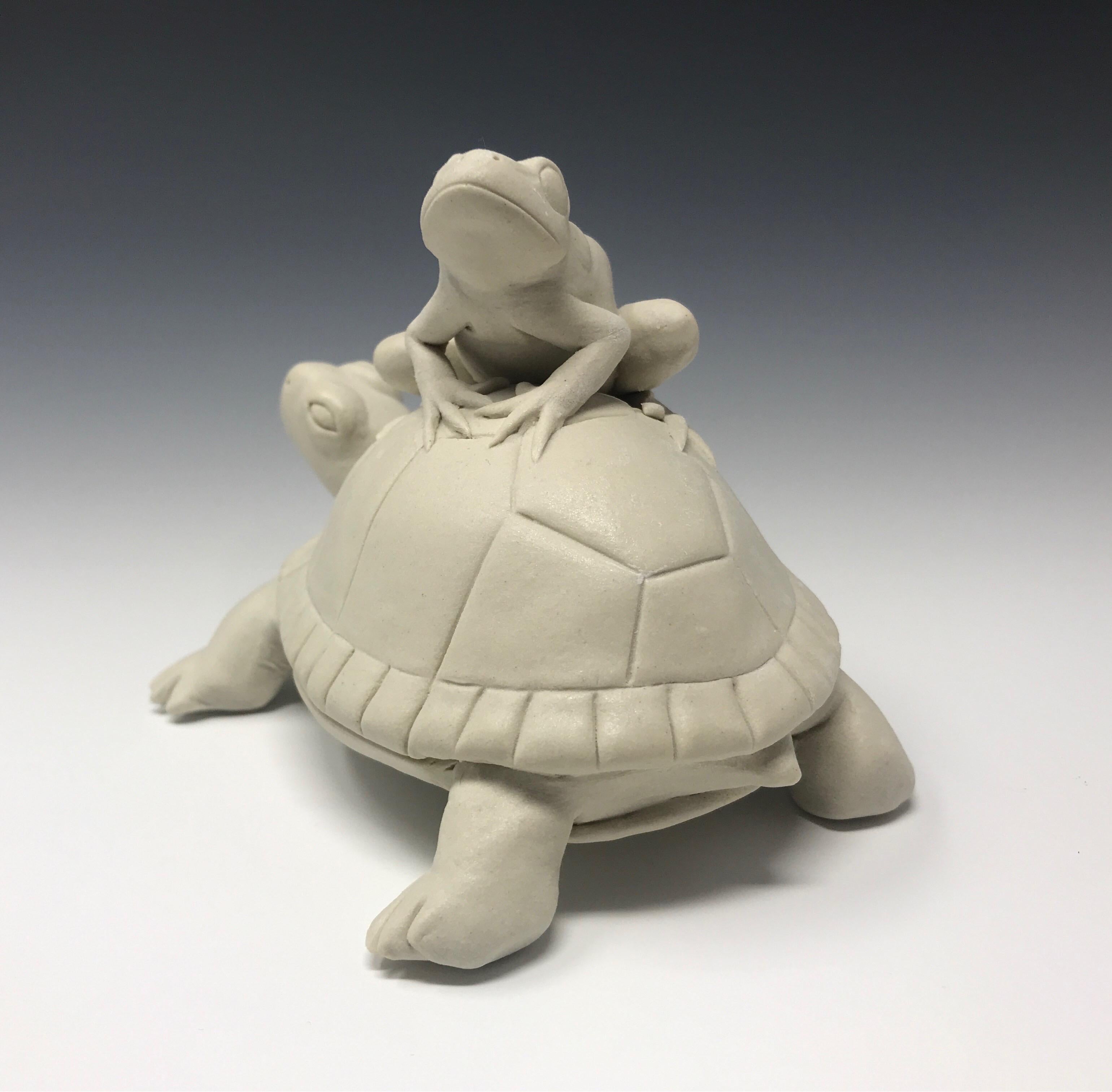 Étude en céramique « Turtle Frog Stack Study » de Bethany Krull en vente 2