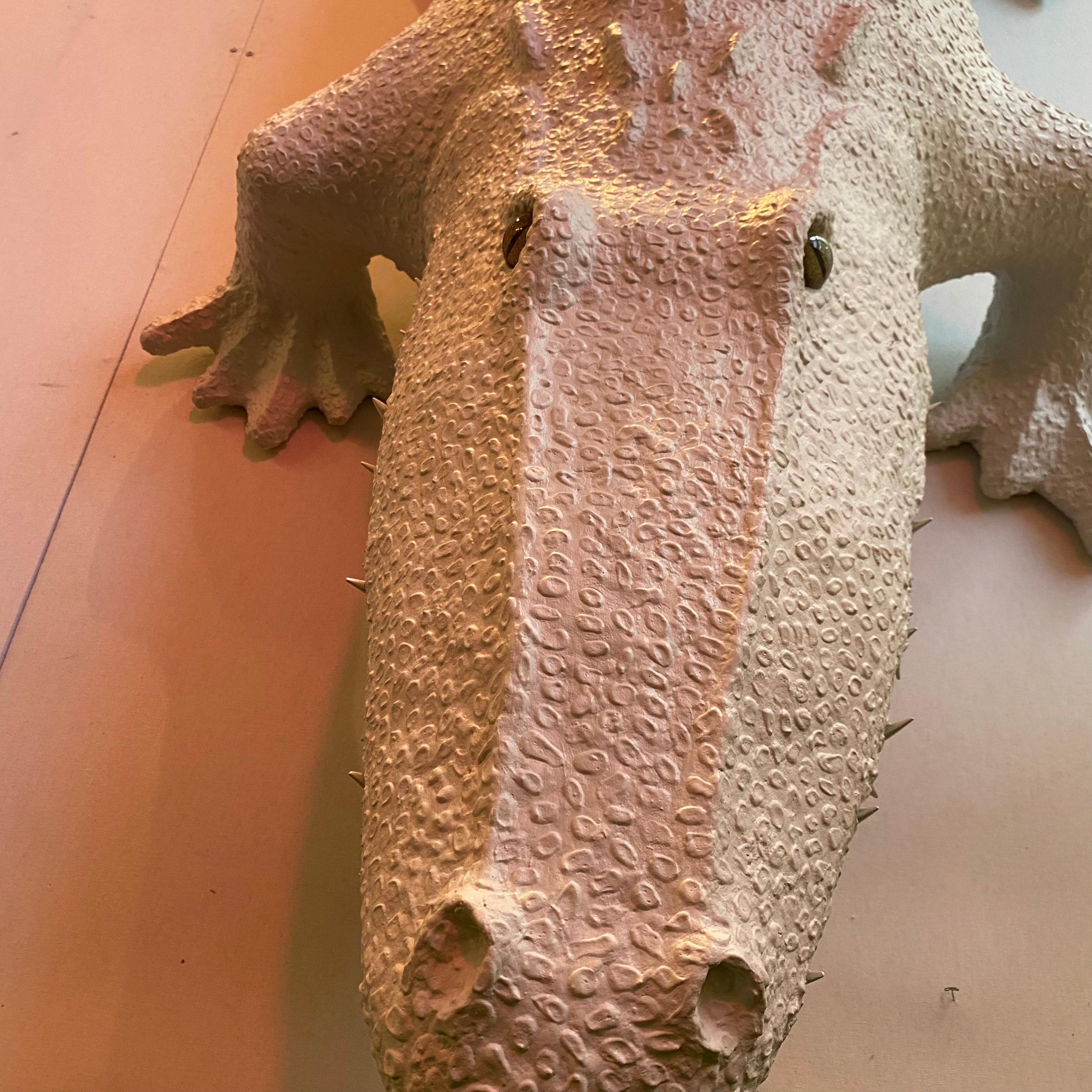 alligator clay sculpture